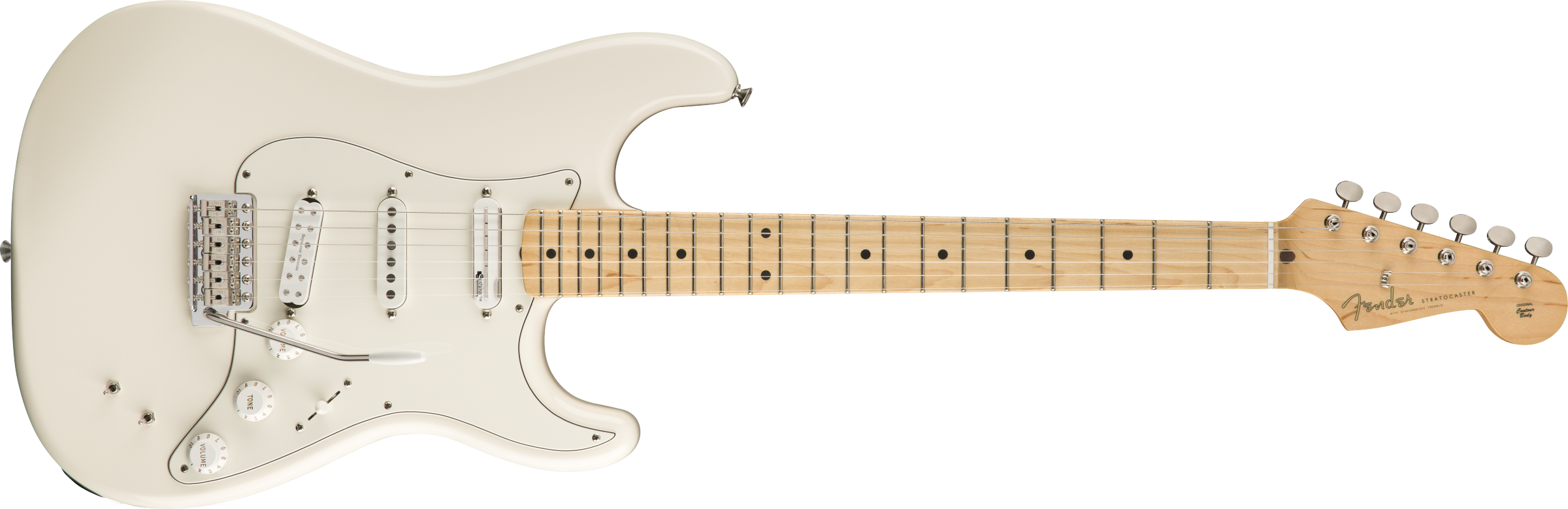 Fender® EOB Stratocaster®, Maple Fingerboard, Olympic White