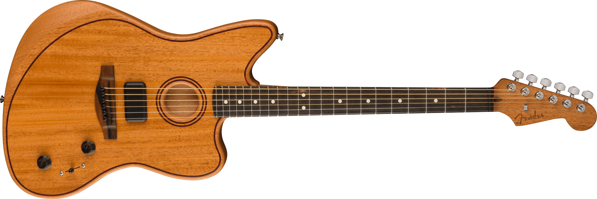 Fender® American Acoustasonic® Jazzmaster® All-Mahogany, Ebony Fingerboard, Natural