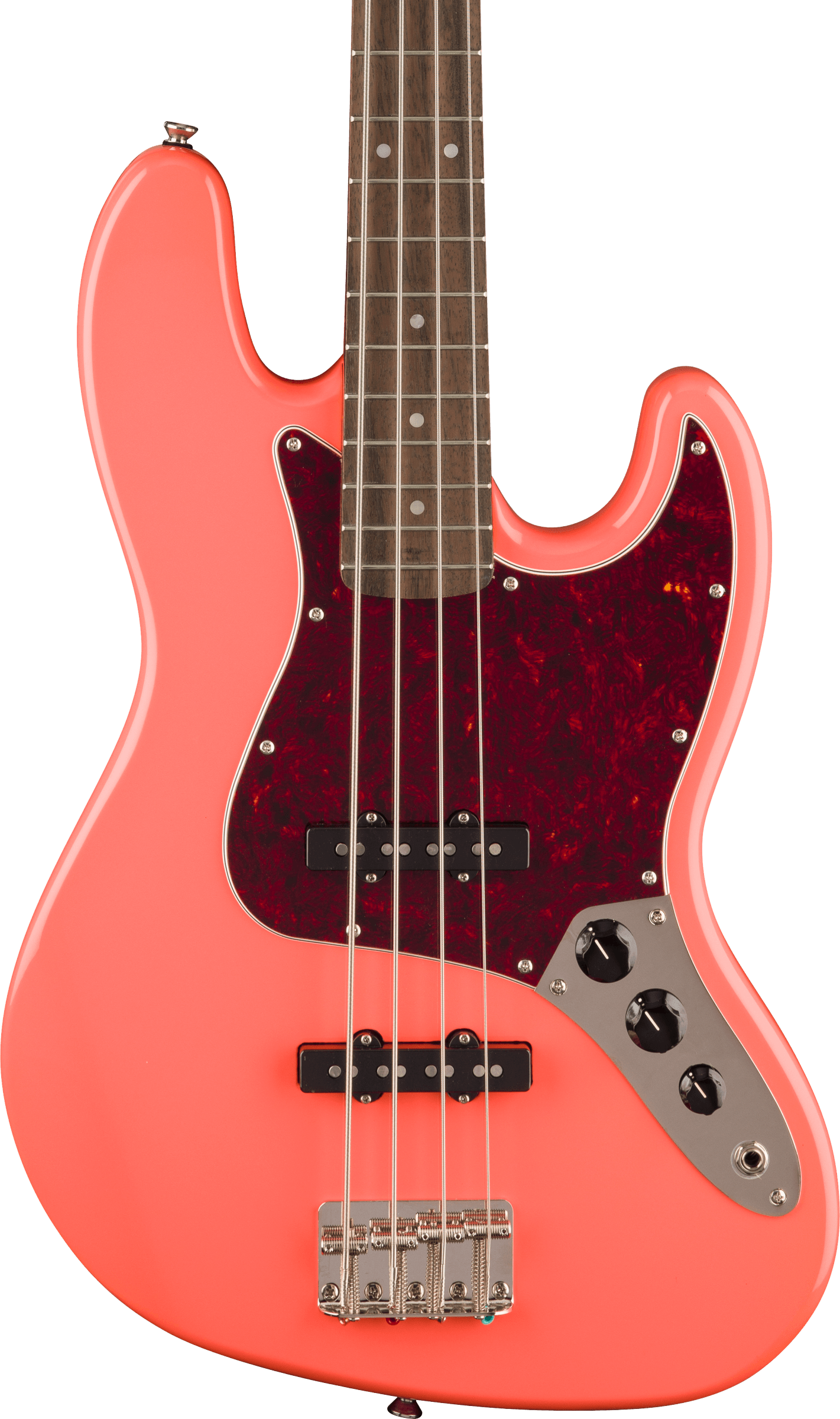 Squier® Classic Vibe™ '60s Jazz Bass®, Laurel Fingerboard, Tortoiseshell Pickguard, Tahitian Coral