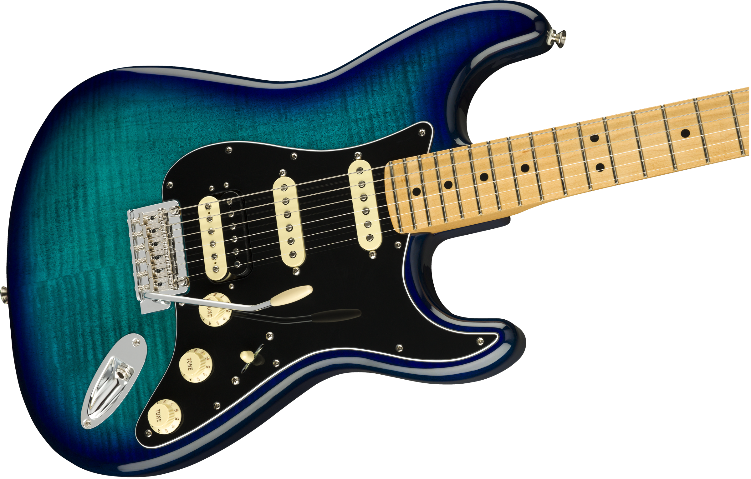 Fender® Limited Edition Player Stratocaster® HSS Plus Top, Maple Fingerboard, Blue Burst Flame