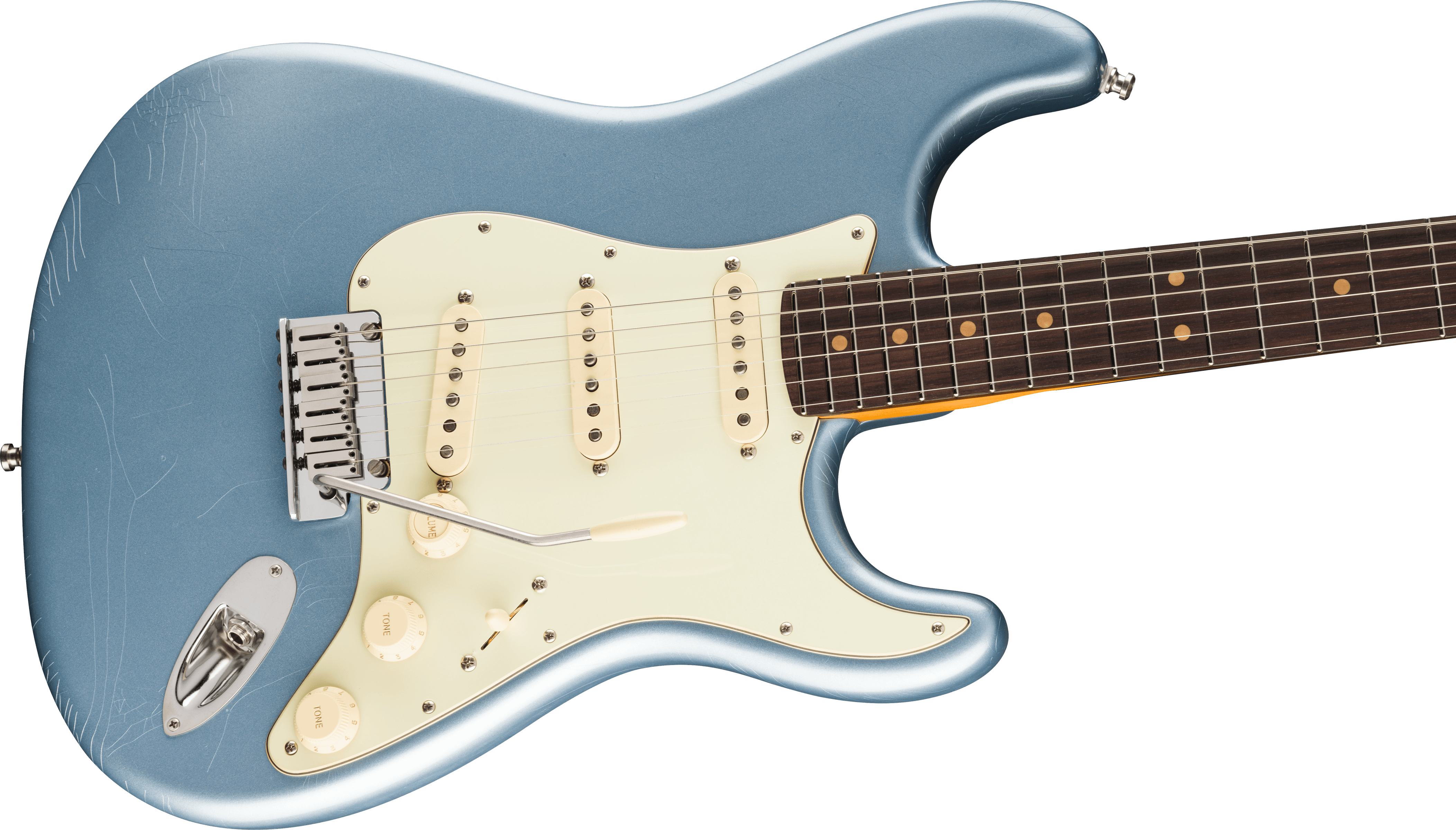Fender® American Ultra Luxe Vintage '60s Stratocaster®, Rosewood Fingerboard, Ice Blue Metallic