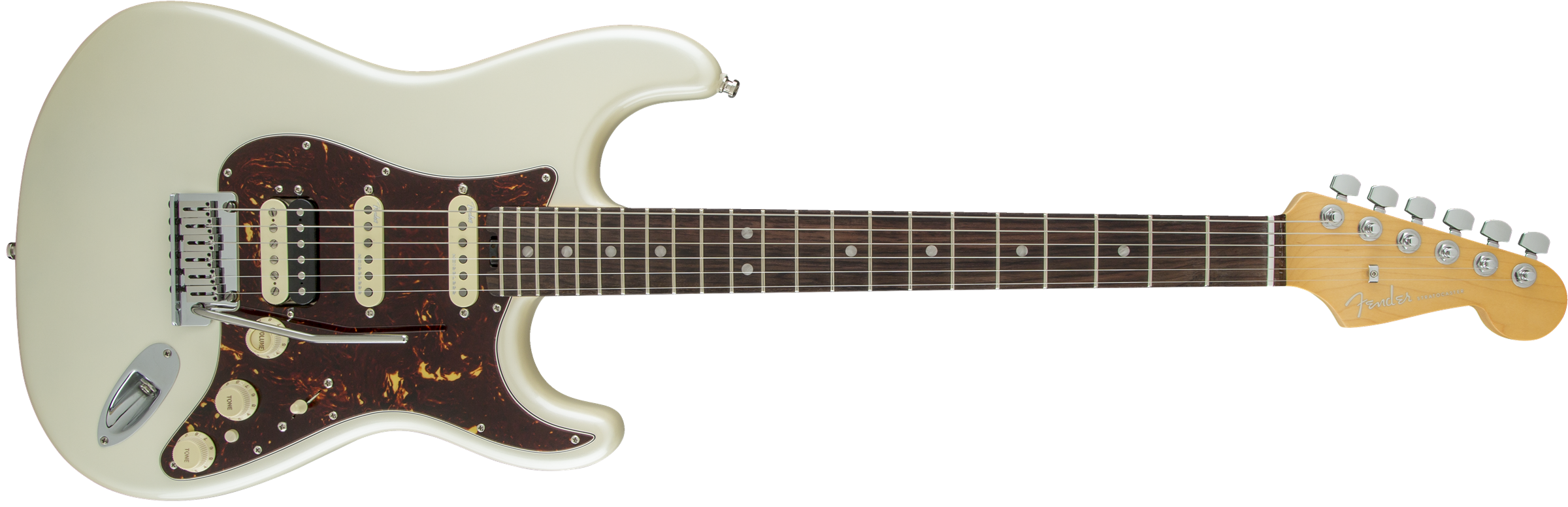 Fender® American Elite Stratocaster® HSS ShawBucker™, Rosewood Fingerboard, Olympic Pearl