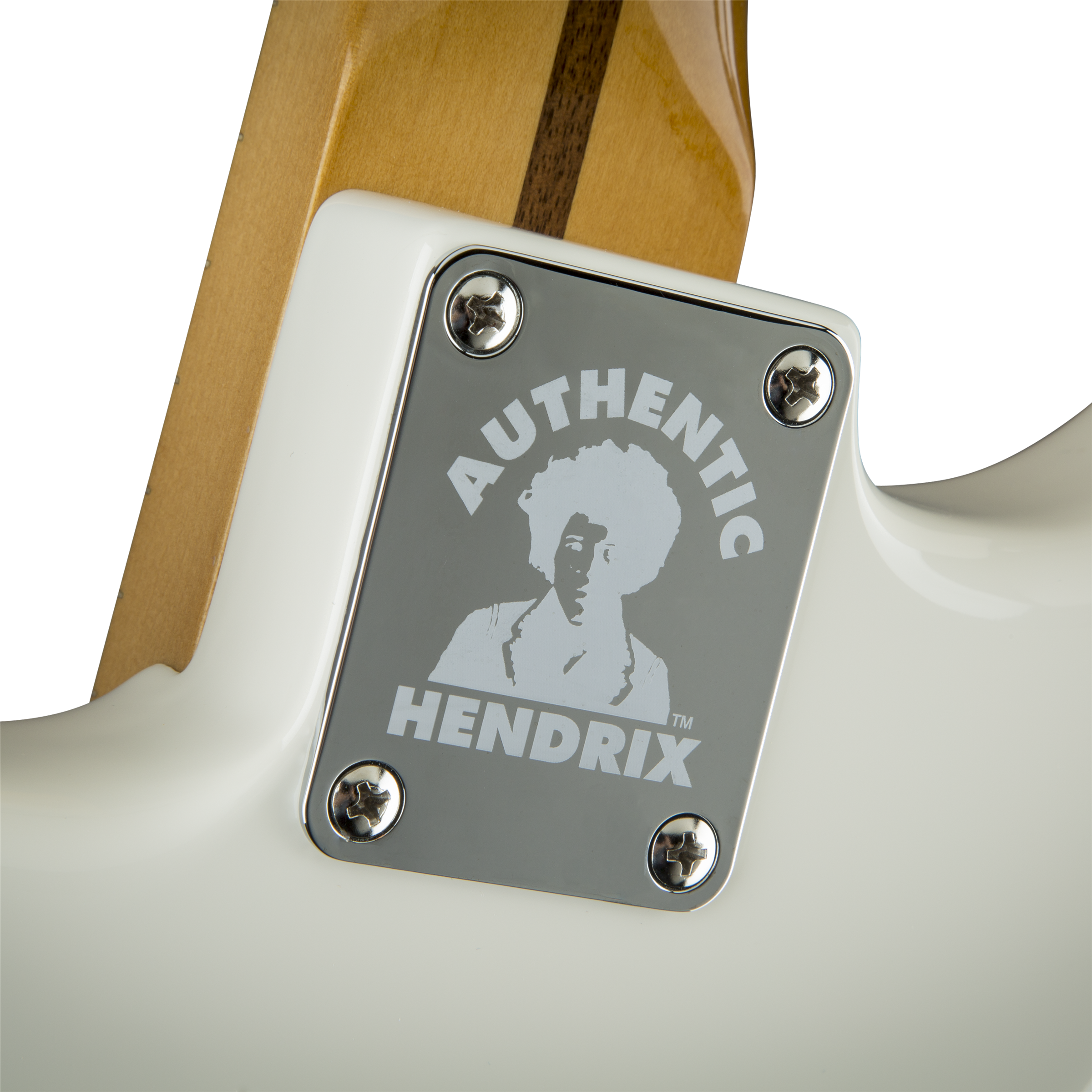 Fender® Jimi Hendrix Stratocaster®, Maple Fingerboard, Olympic White