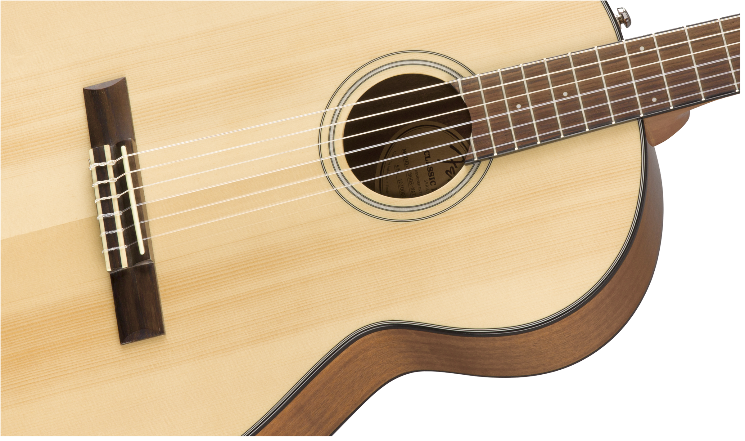 Fender® CN-60S Nylon, Walnut Fingerboard, Natural