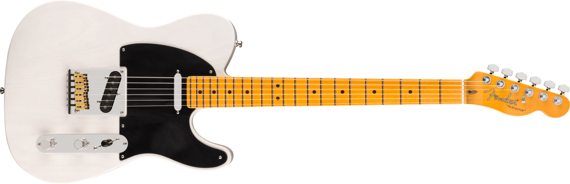 Fender® American Ultra Luxe Vintage '50s Telecaster®, Maple Fingerboard, White Blonde