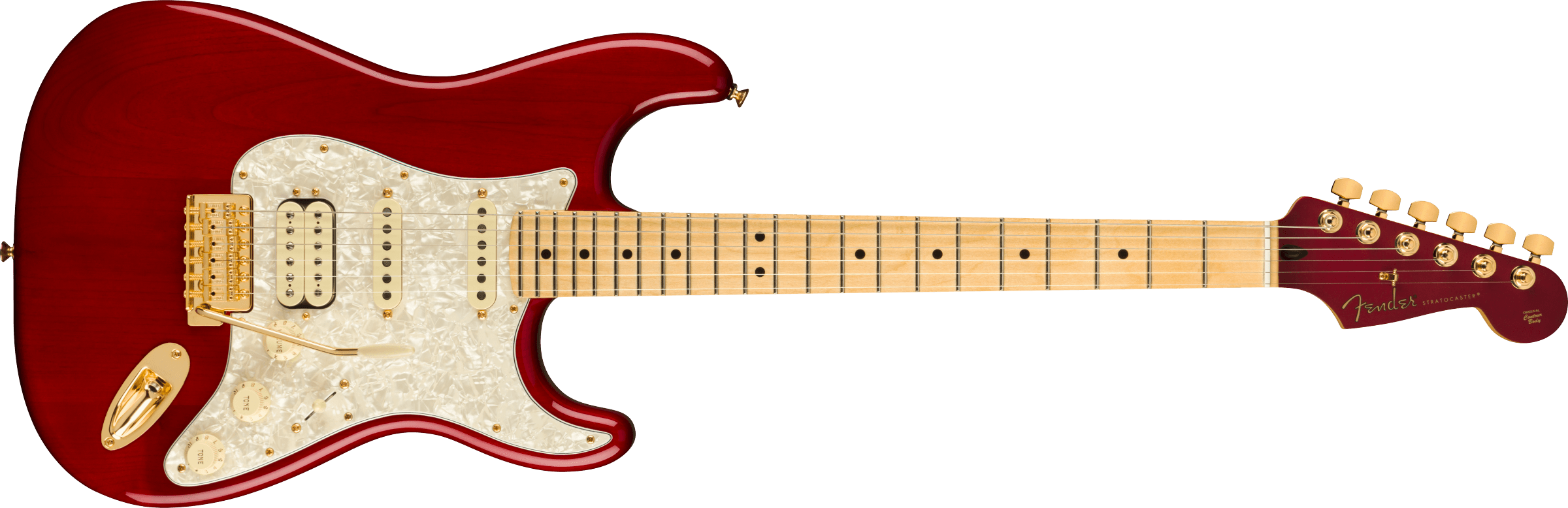 Fender® Tash Sultana Stratocaster®, Maple Fingerboard, Transparent Cherry