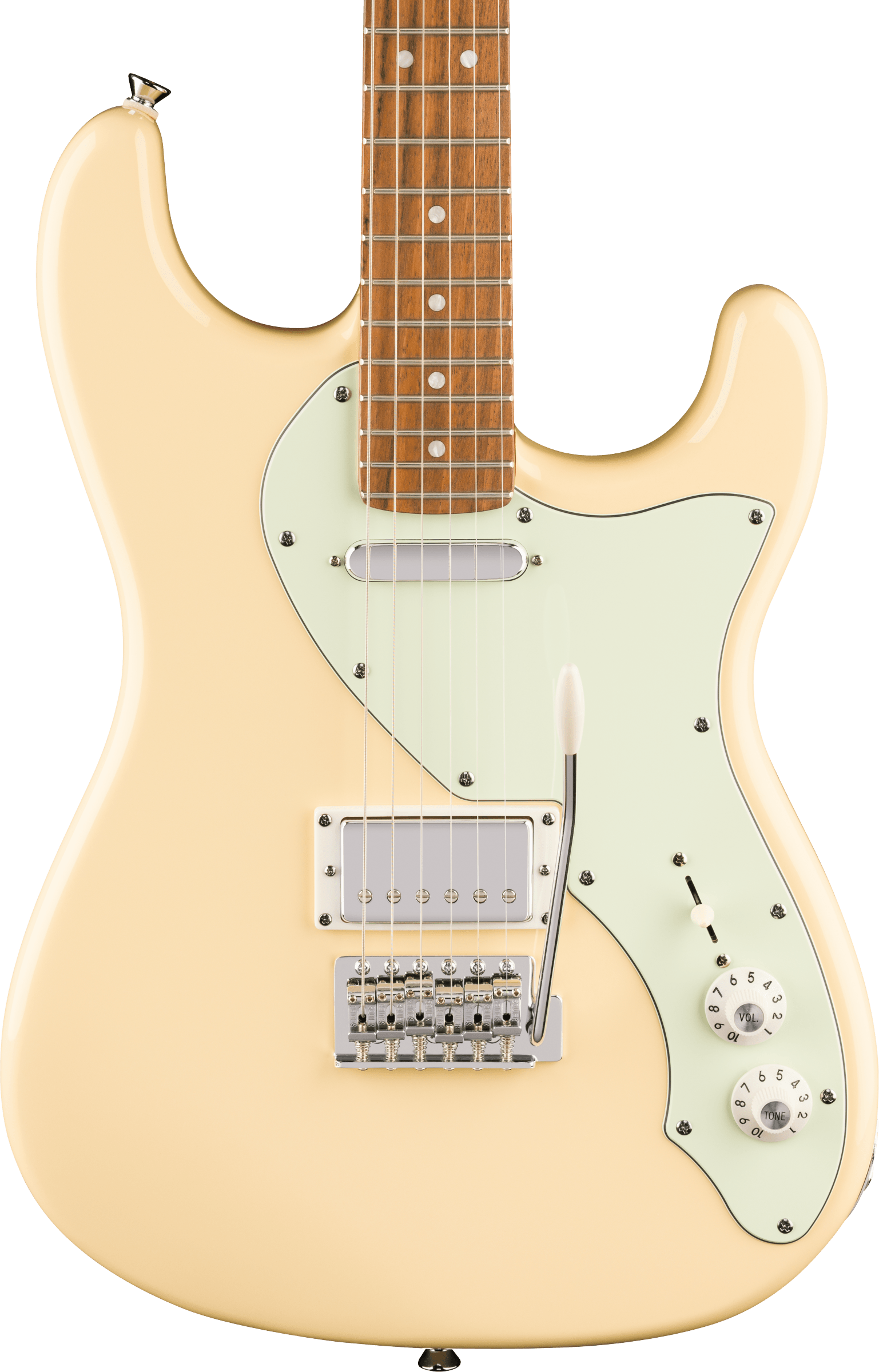 Squier® Paranormal Stratocaster® Deluxe, Laurel Fingerboard, Mint Pickguard, Vintage White