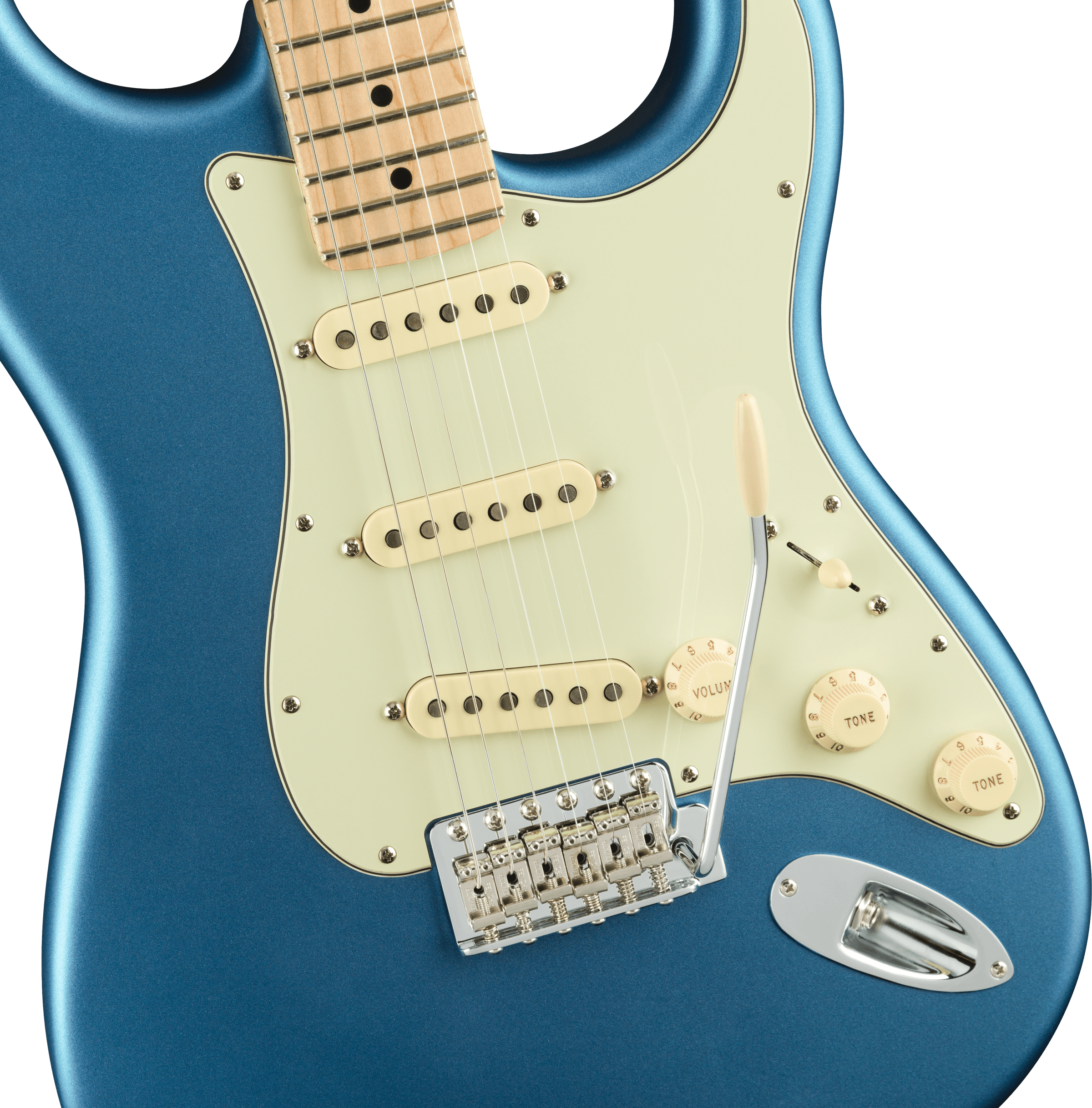Fender® American Performer Stratocaster®, Maple Fingerboard, Satin Lake Placid Blue