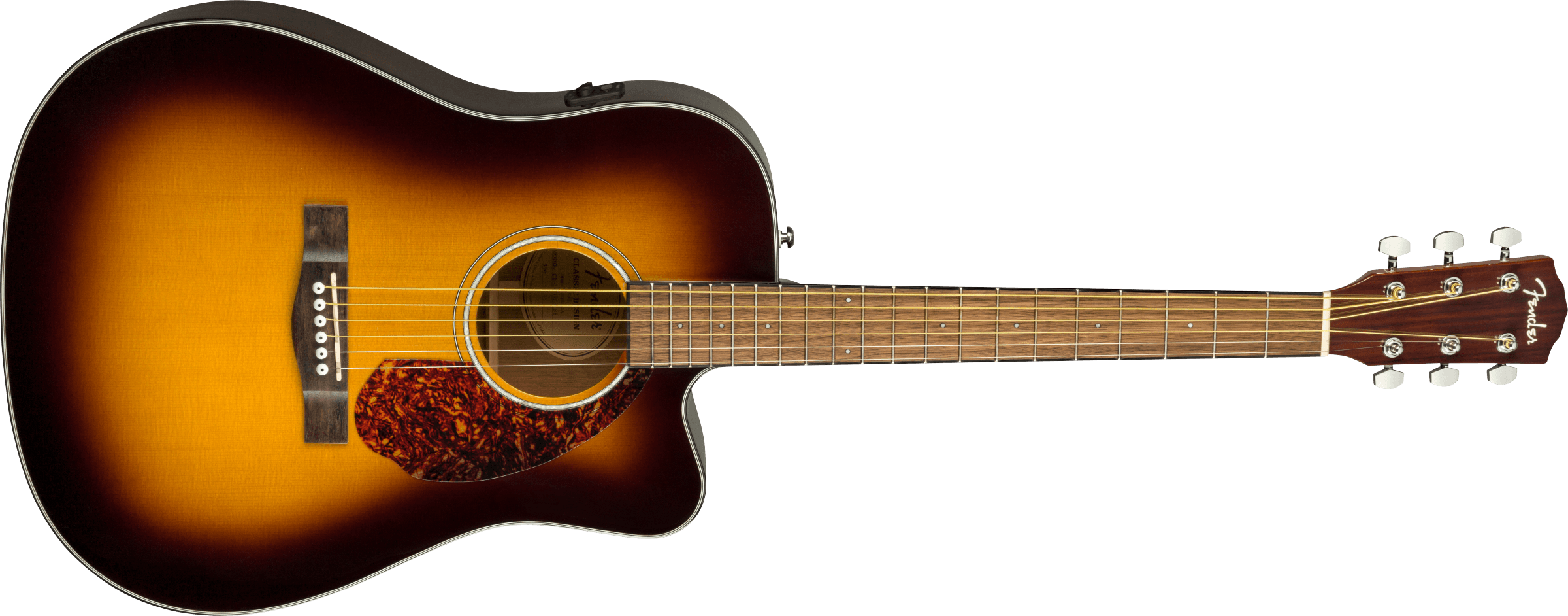 Fender® CD-140SCE Dreadnought, Walnut Fingerboard, Sunburst w/case