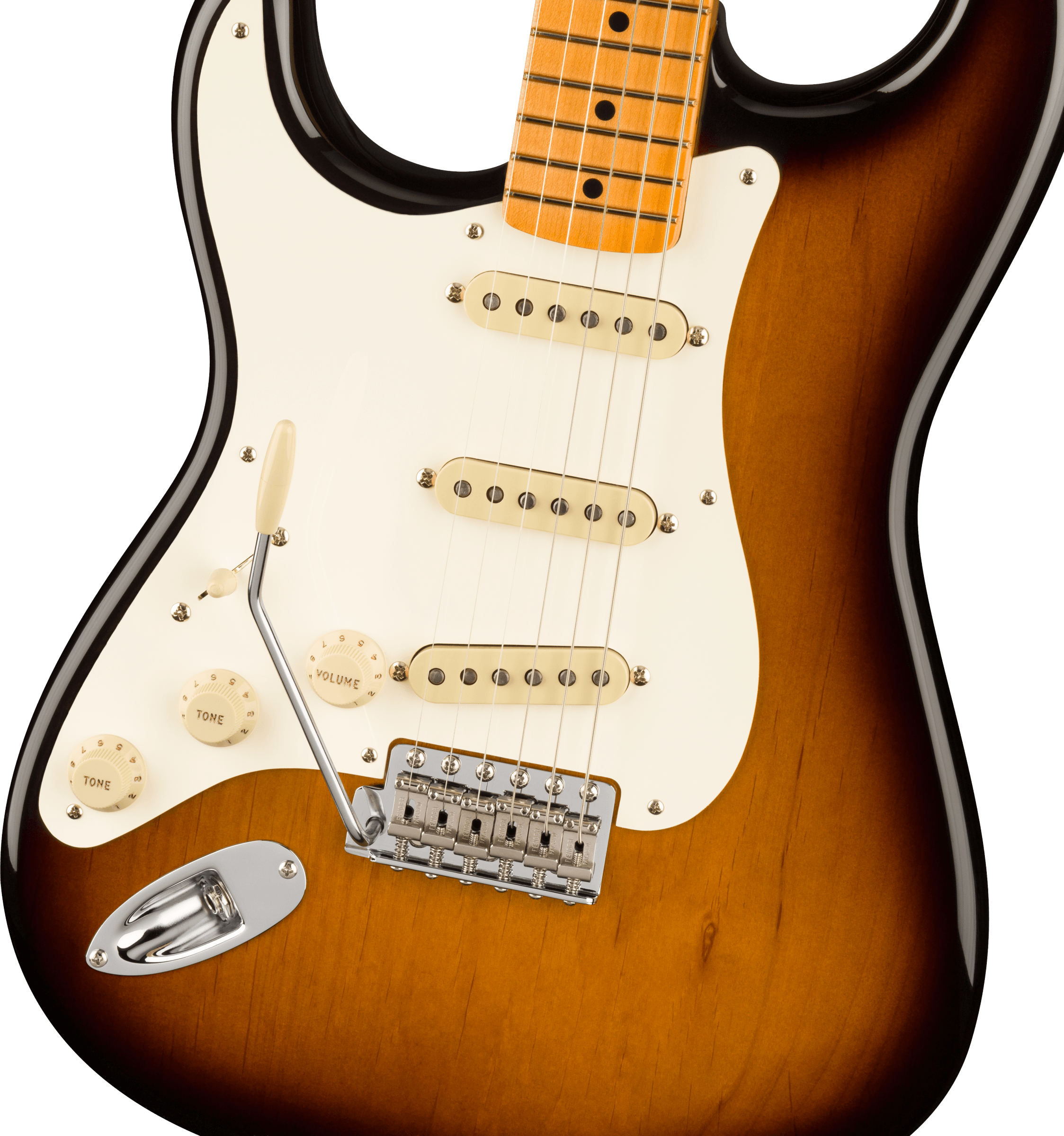 Fender® American Vintage II 1957 Stratocaster® Left-Hand, Maple Fingerboard, 2-Color Sunburst