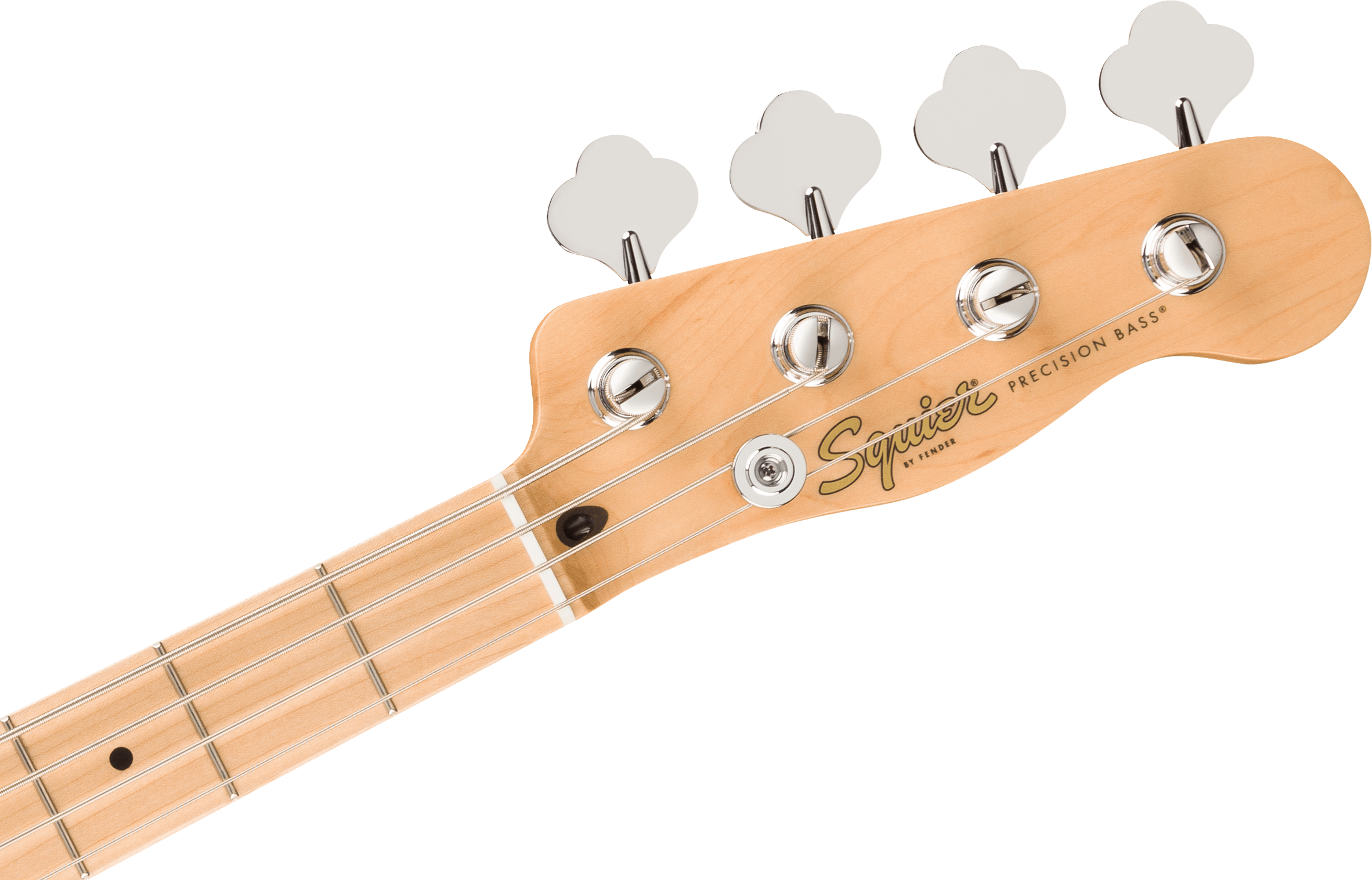 Squier® Paranormal Precision Bass® Thinline SJ, Maple Fingerboard, Parchment Pickguard, Vintage White