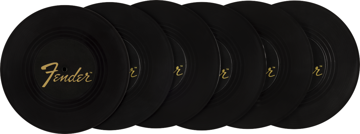 Fender® Sunburst Turntable Coaster Set