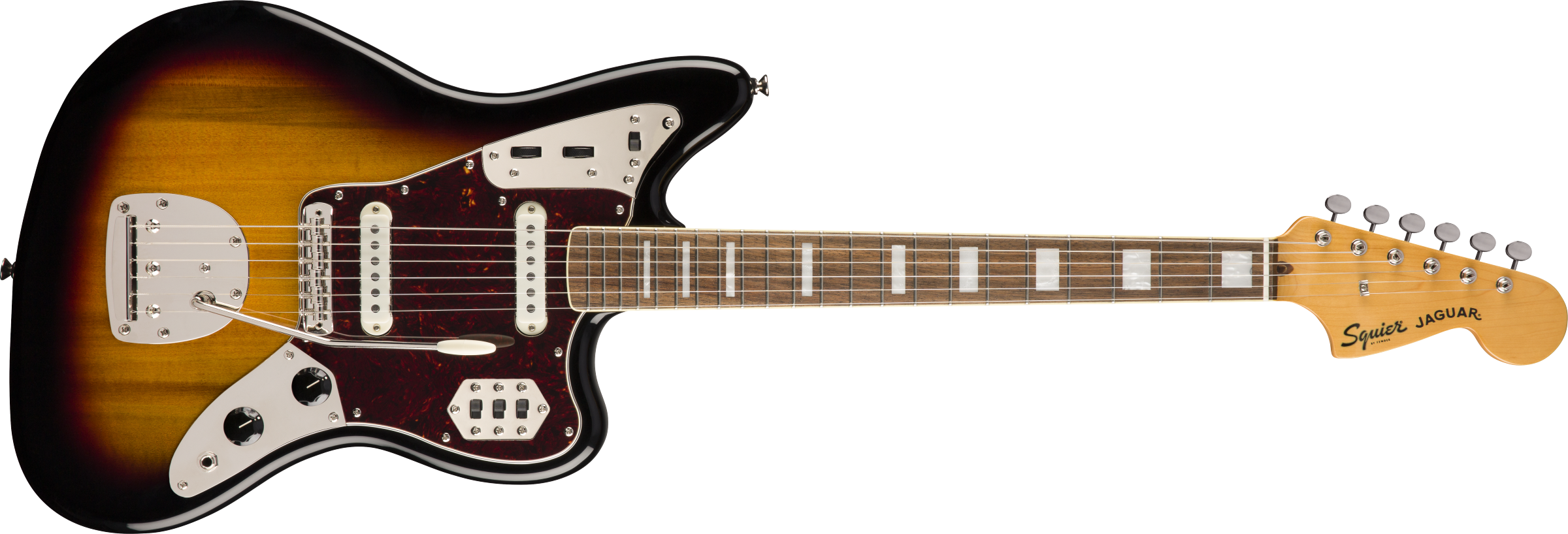 Squier® Classic Vibe '70s Jaguar®, Laurel Fingerboard, 3-Color Sunburst