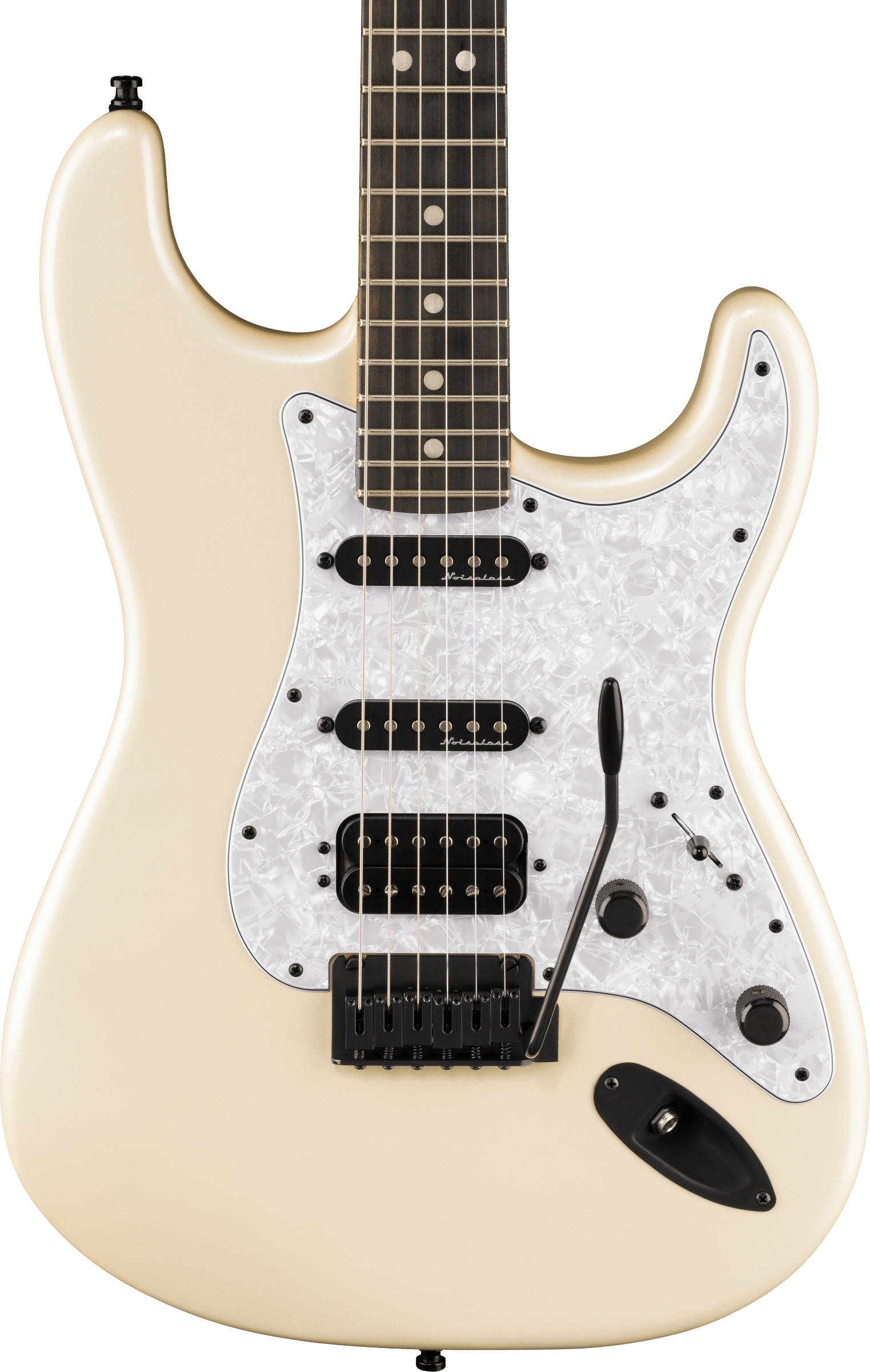 Fender® Limited Edition Player Fusion Stratocaster® HSS, Ebony Fingerboard, Olympic Pearl