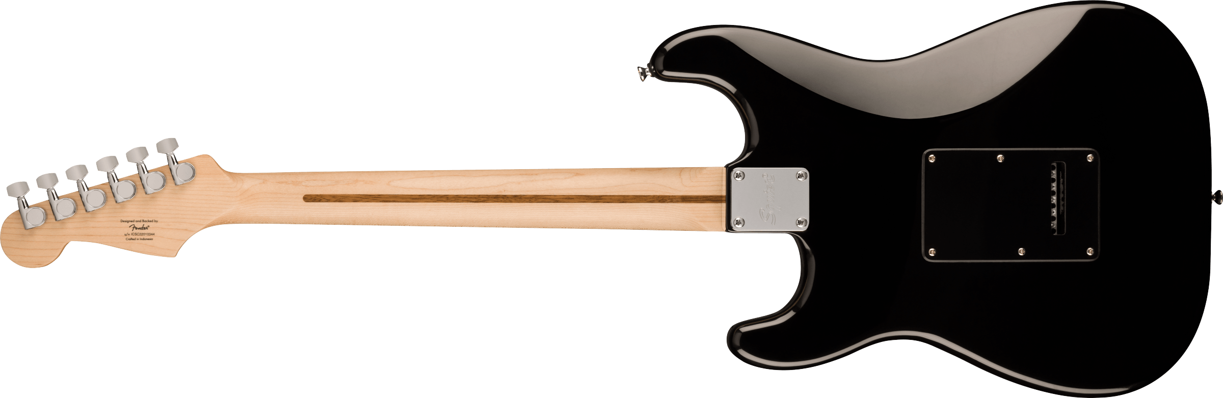 Squier® Sonic® Stratocaster® HSS, Maple Fingerboard, Black Pickguard, Black