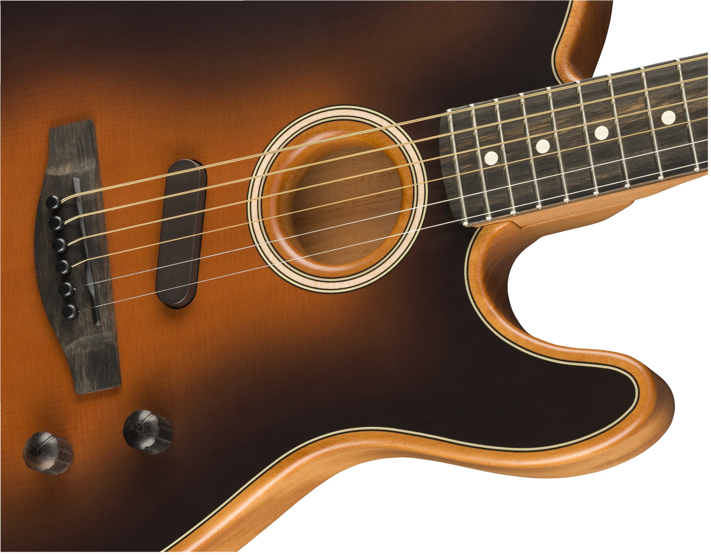 Fender® American Acoustasonic® Telecaster®, Ebony Fingerboard, Sunburst