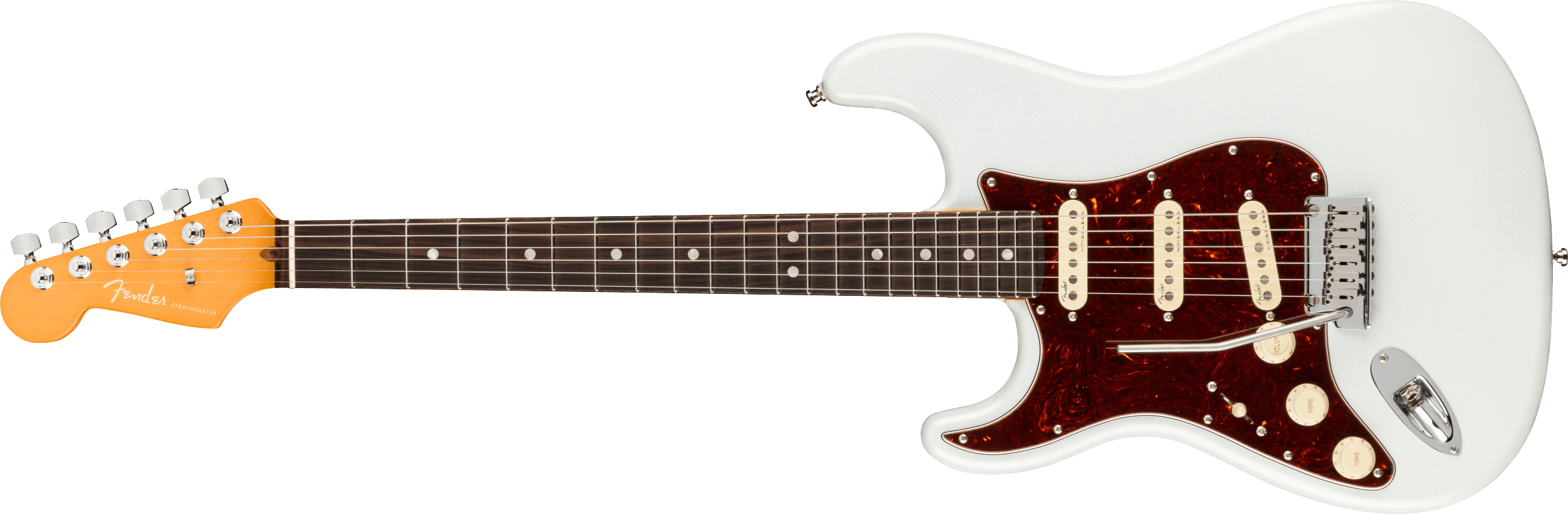 Fender® American Ultra Stratocaster® Left-Hand, Rosewood Fingerboard, Arctic Pearl
