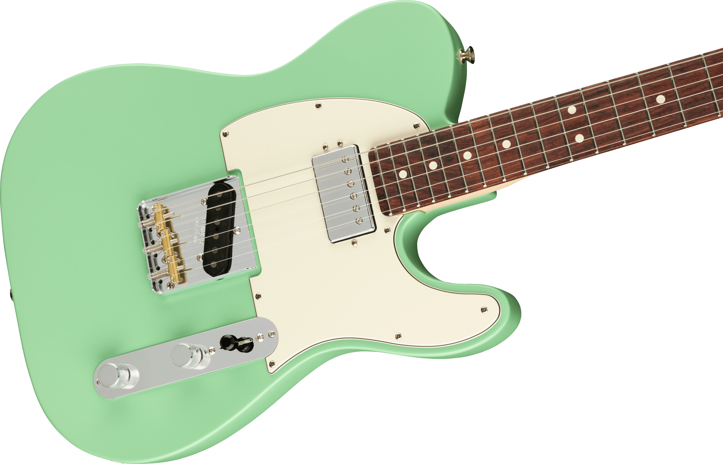 Fender® American Performer Telecaster® with Humbucking, Rosewood Fingerboard, Satin Surf Green