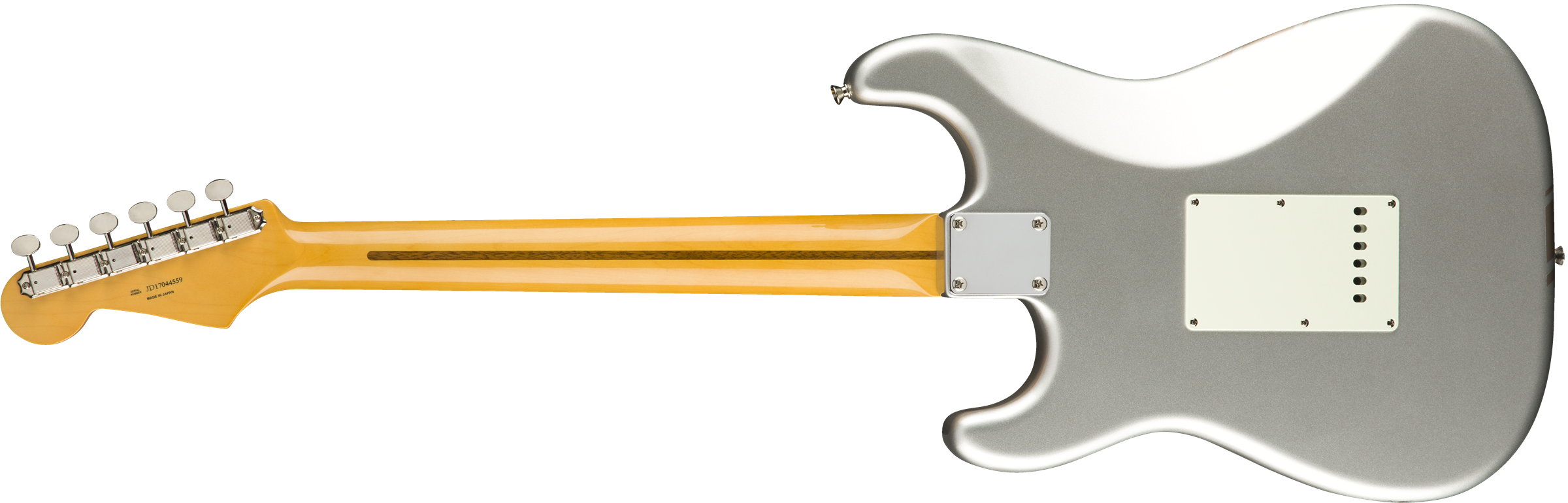 Fender® FSR Traditional 50s Strat, Maple Fingerboard, Inca Silver with Shoreline Gold Stripes