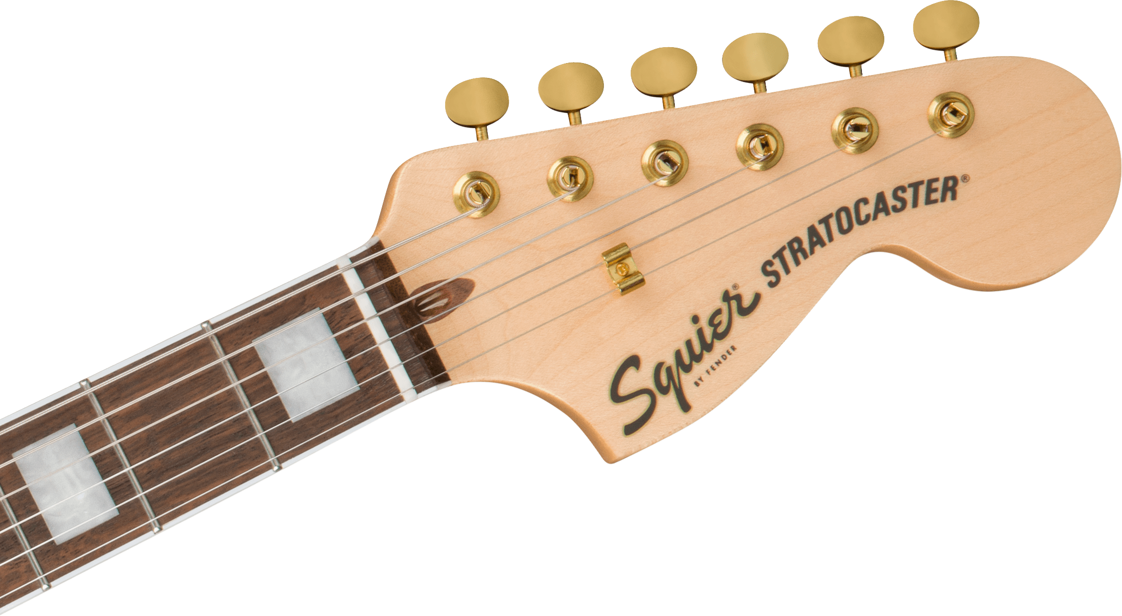 Squier® 40th Anniversary Stratocaster®, Gold Edition, Laurel Fingerboard, Gold Anodized Pickguard, Sienna Sunburst