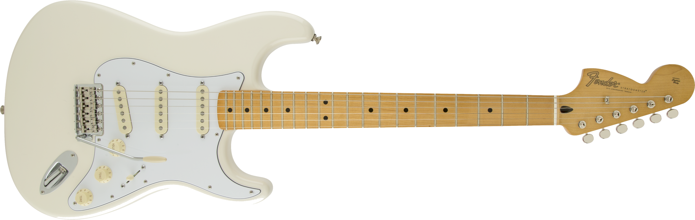 Fender® Jimi Hendrix Stratocaster®, Maple Fingerboard, Olympic White