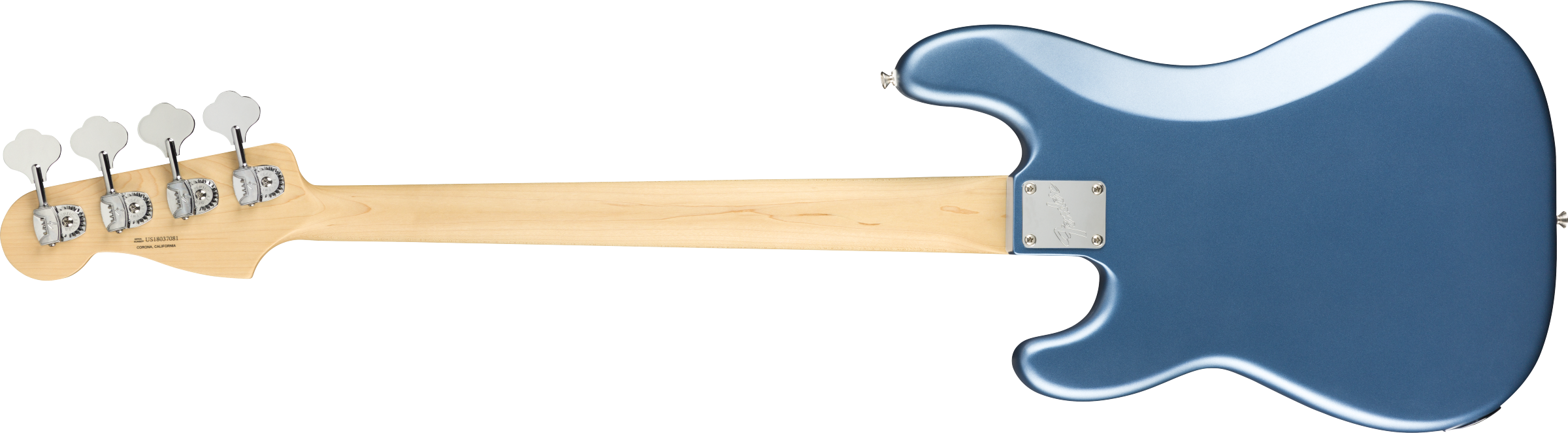Fender® American Performer Precision Bass®, Maple Fingerboard, Satin Lake Placid Blue