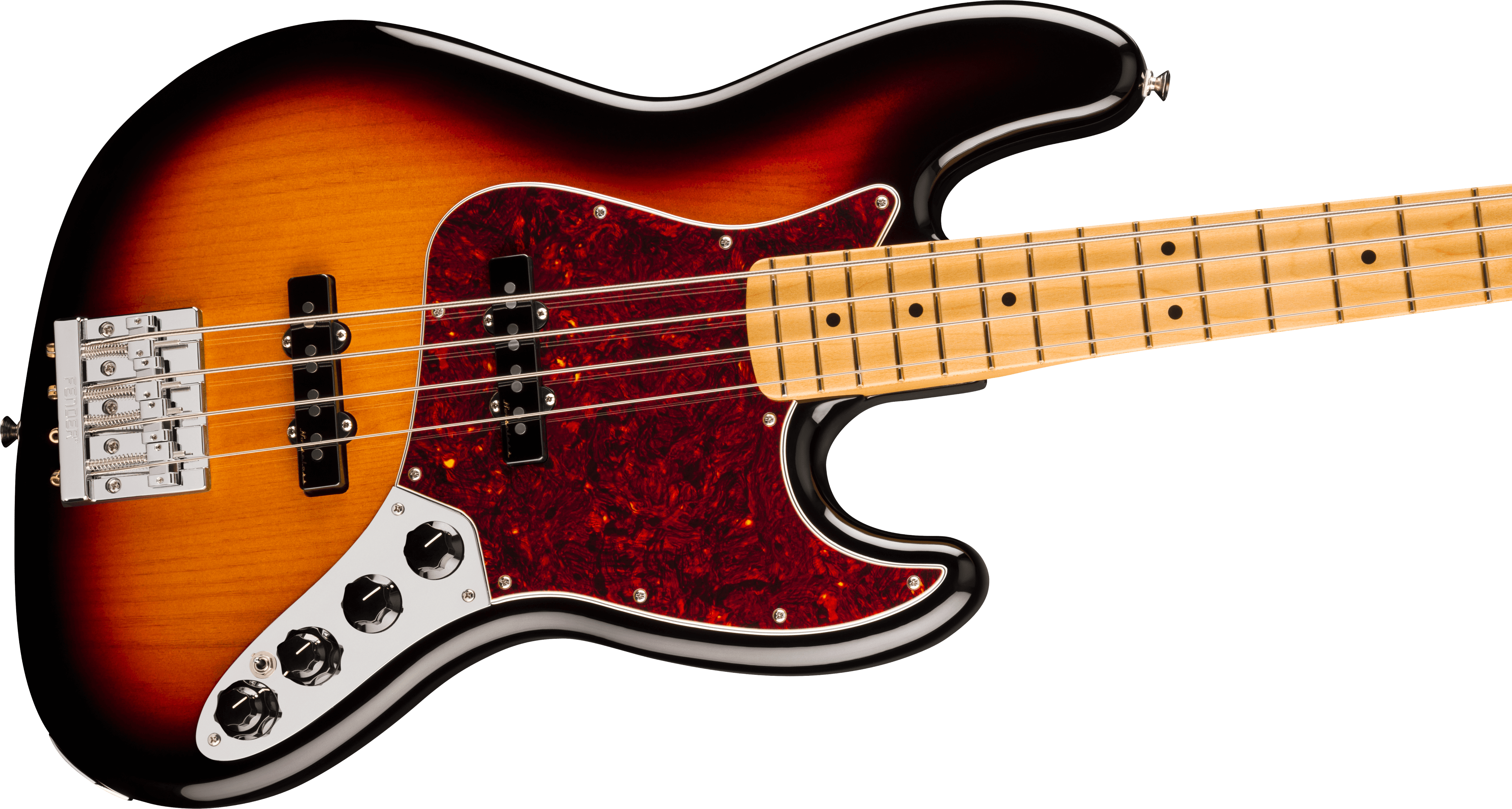 Fender® Player II Modified Active Jazz Bass®, Maple Fingerboard, 3 Tone Sunburst