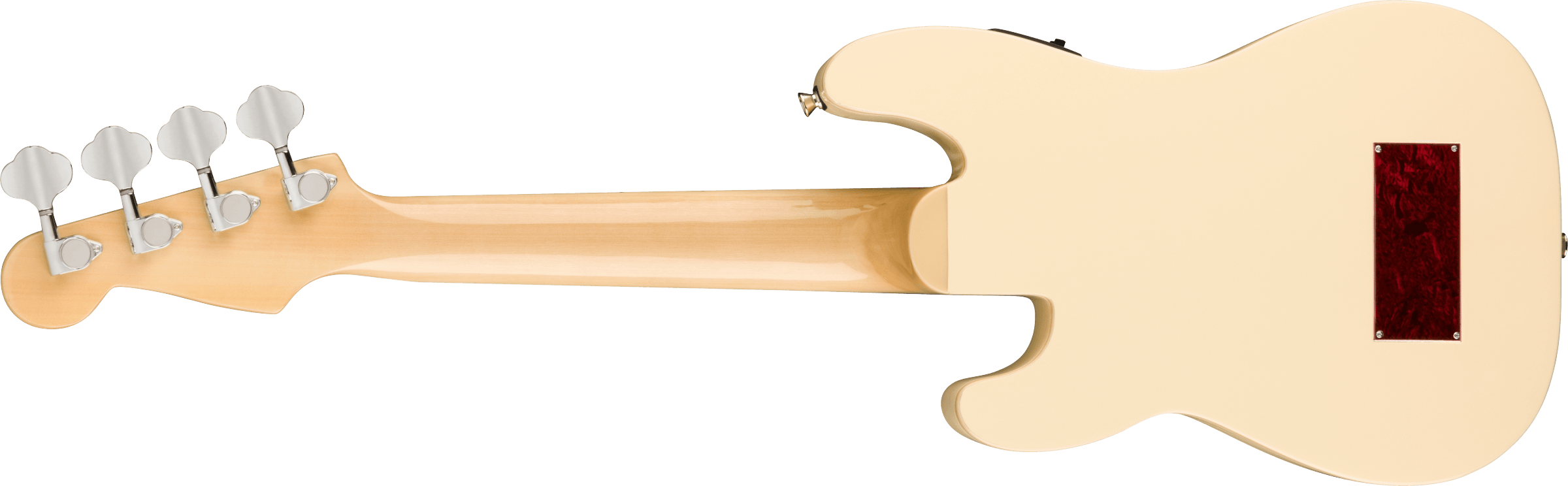 Fender® Fullerton Precision Bass® Uke, Walnut Fingerboard, Tortoiseshell Pickguard, Olympic White