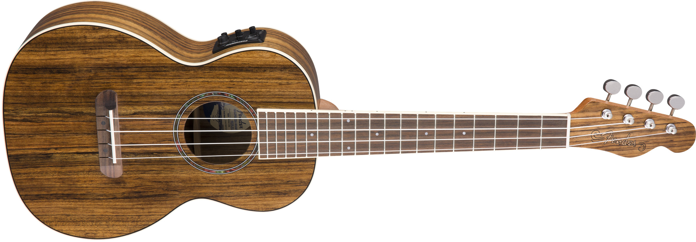 Fender® Rincon Tenor Ukulele V2, Ovangkol Fingerboard, Natural