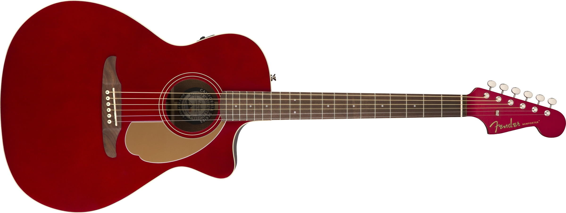 Fender® Newporter Player, Walnut Fingerboard, Candy Apple Red