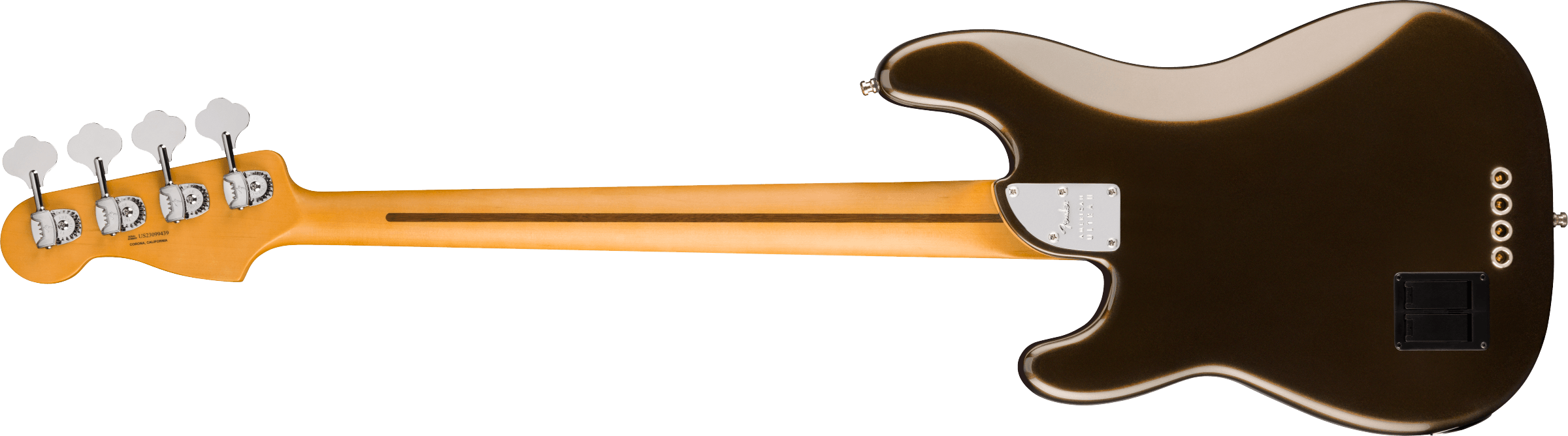 Fender® American Ultra II Precision Bass®, Ebony Fingerboard, Texas Tea