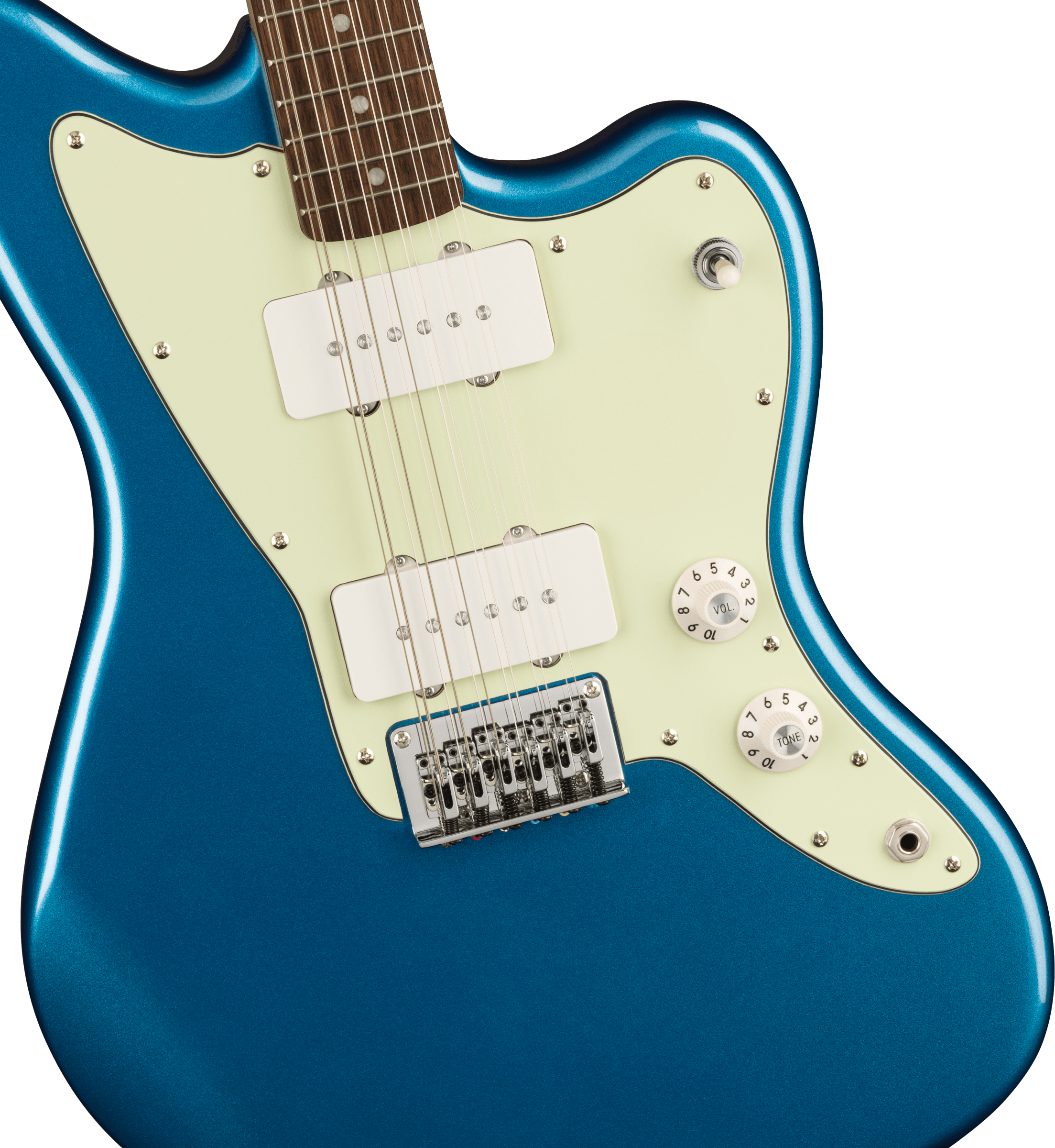 Squier® Paranormal Jazzmaster® XII, Laurel Fingerboard, Mint Pickguard, Lake Placid Blue