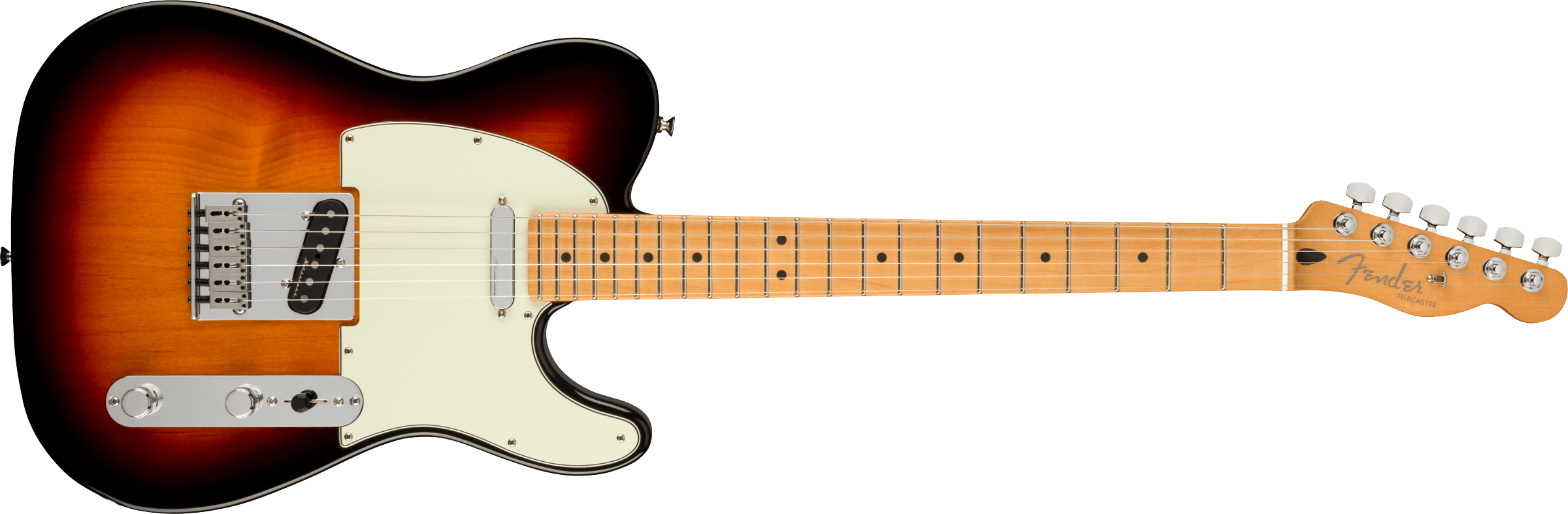 Fender® Player Plus Telecaster®, Maple Fingerboard, 3-Color Sunburst