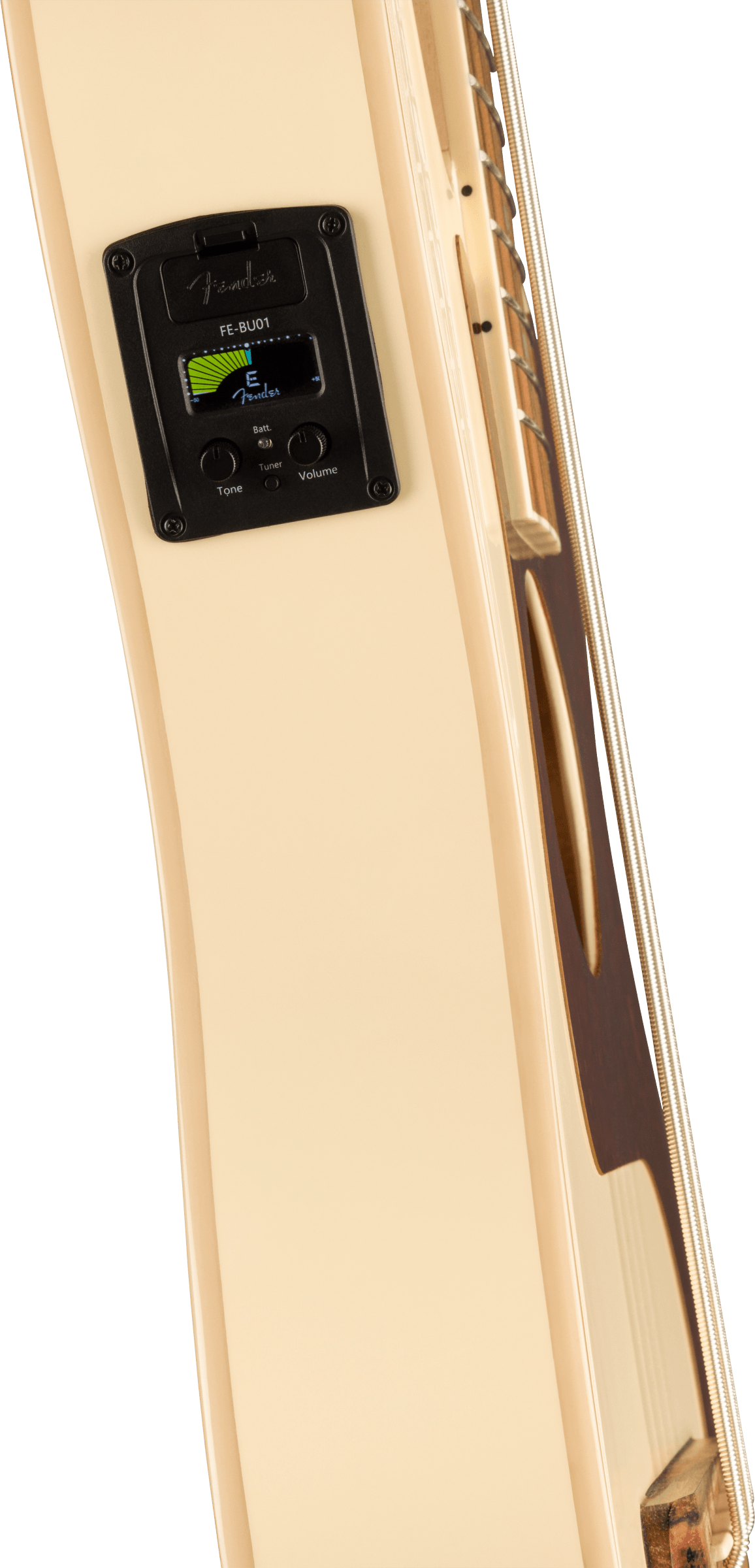 Fender® Fullerton Precision Bass® Uke, Walnut Fingerboard, Tortoiseshell Pickguard, Olympic White