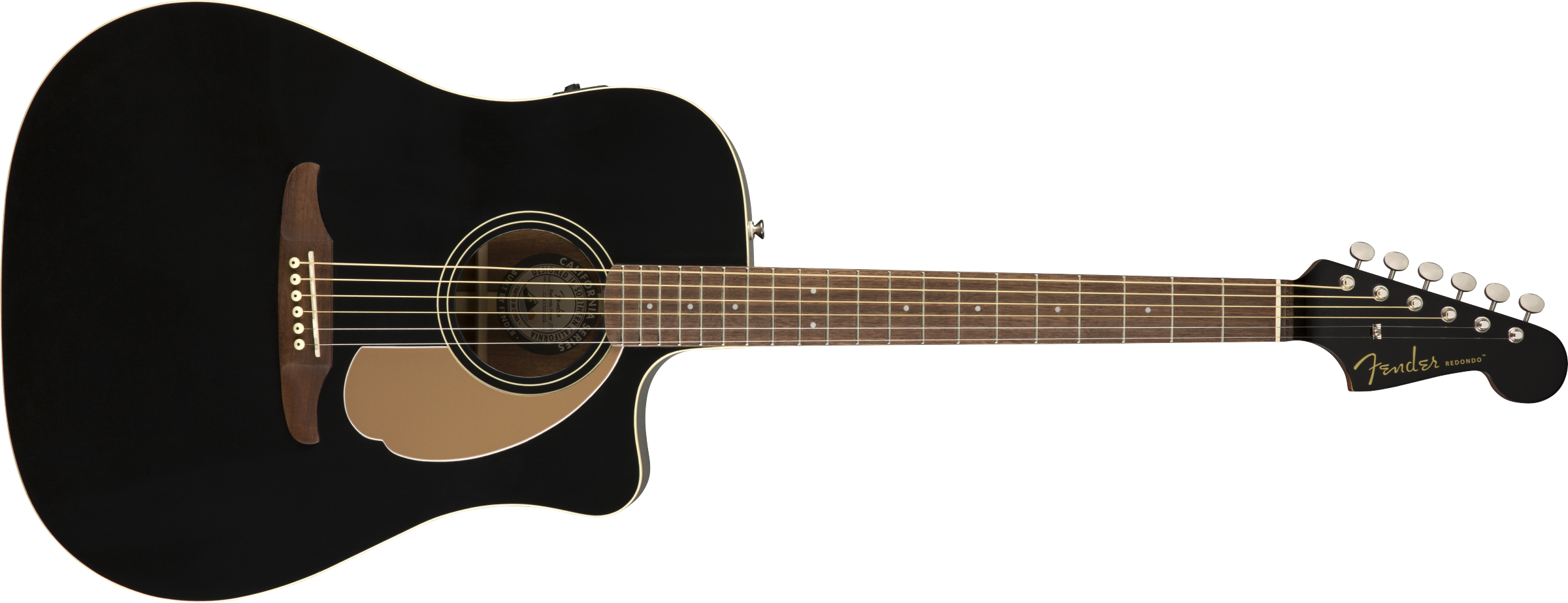 Fender® Redondo Player, Walnut Fingerboard, Jetty Black