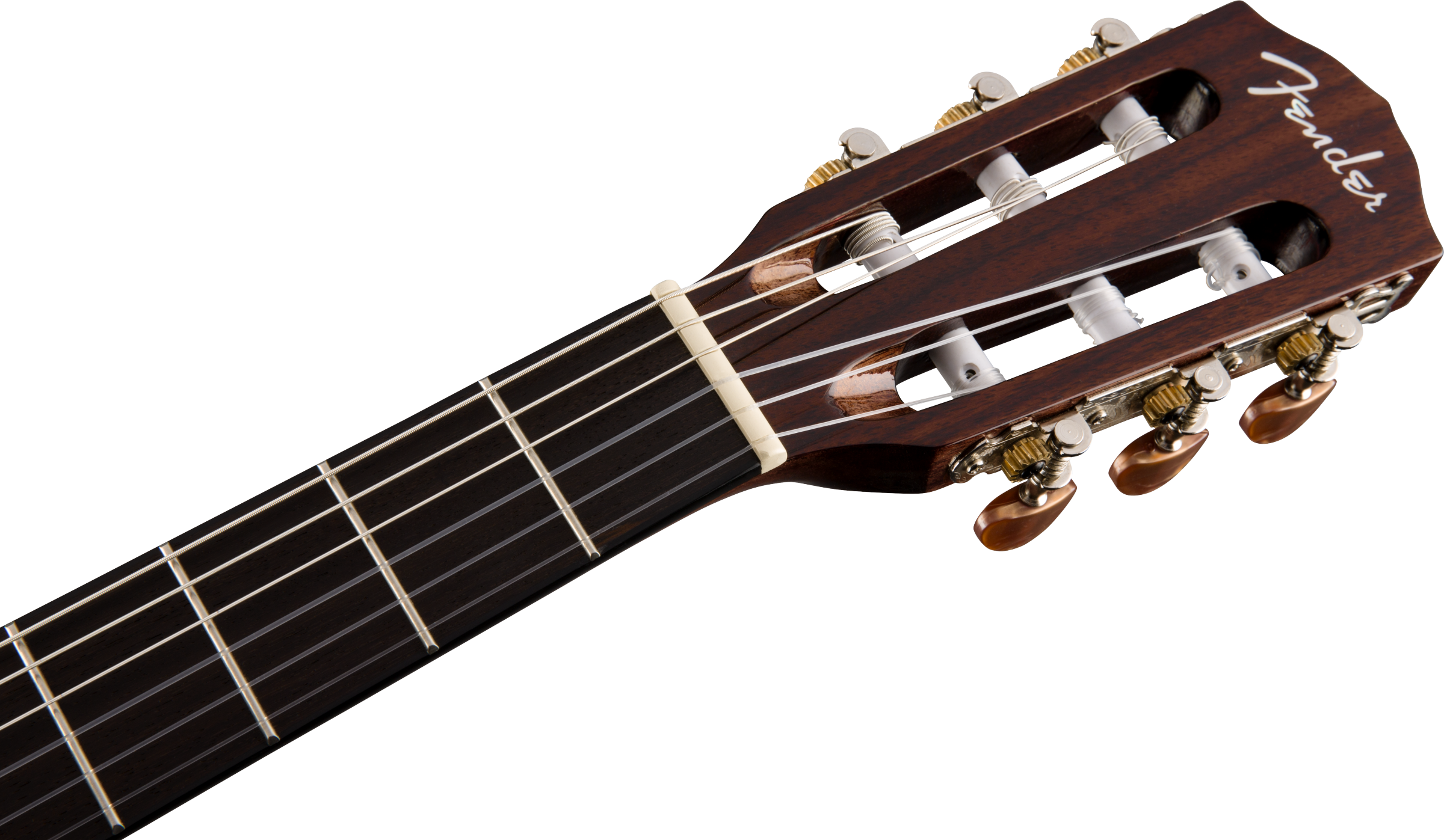 Fender® CN-140SCE Nylon Thinline, Walnut Fingerboard, Natural w/Case