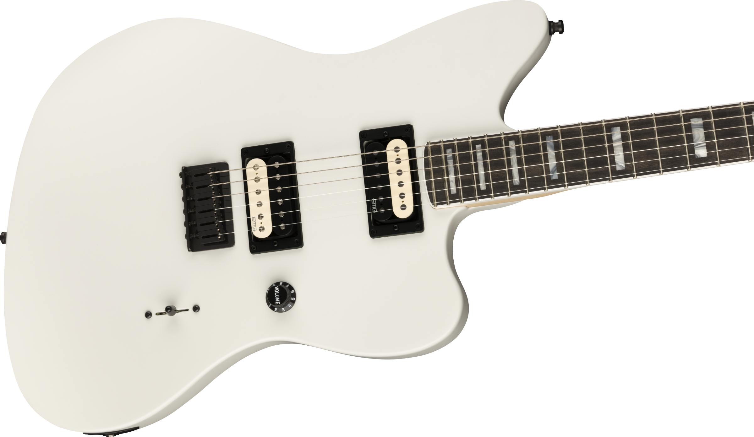 Fender® Jim Root Jazzmaster® V4, Ebony Fingerboard, Flat White