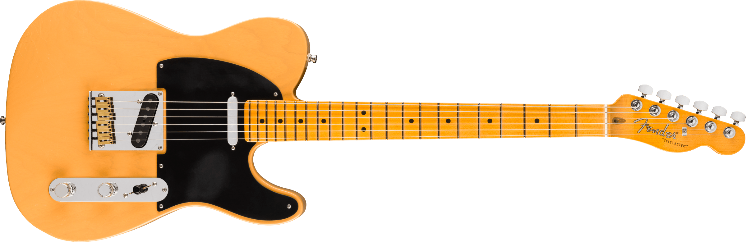 Fender® American Ultra Luxe Vintage '50s Telecaster®, Maple Fingerboard, Butterscotch Blonde