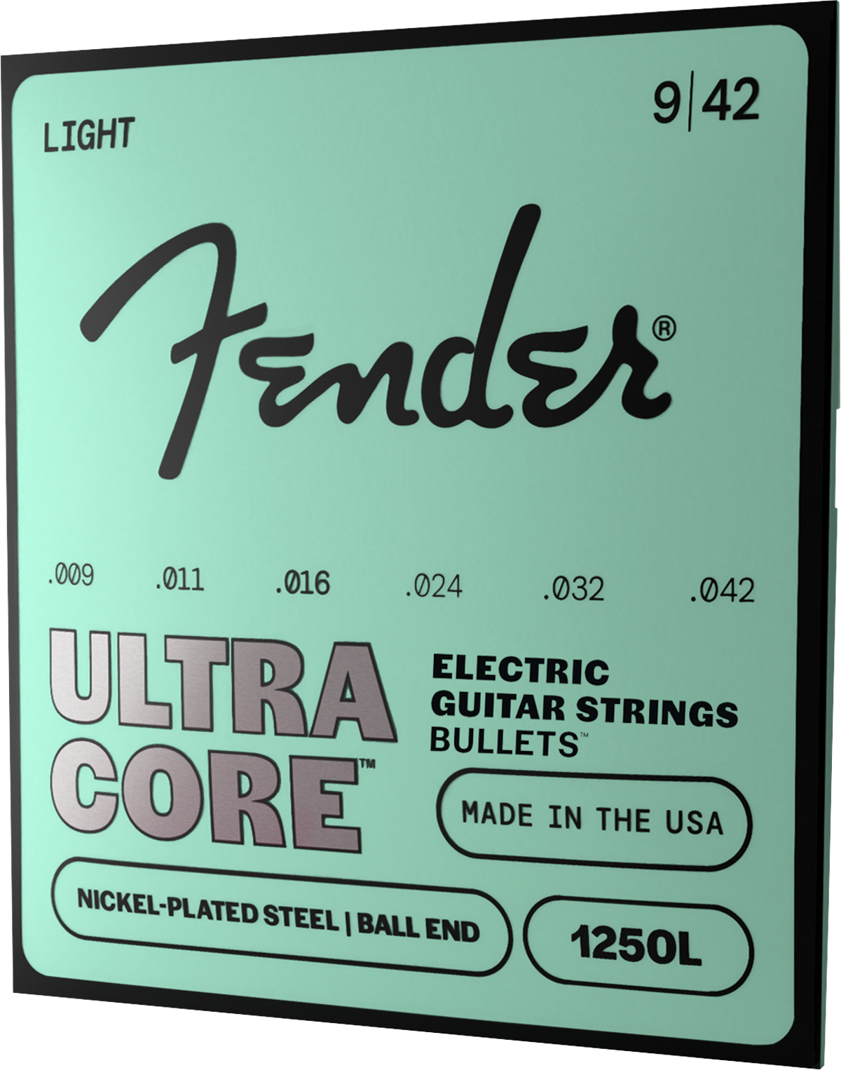 Ultracore™ 1250L Guitar Strings, Nickel-Plated Steel, Ball End, Gauges .009-.042