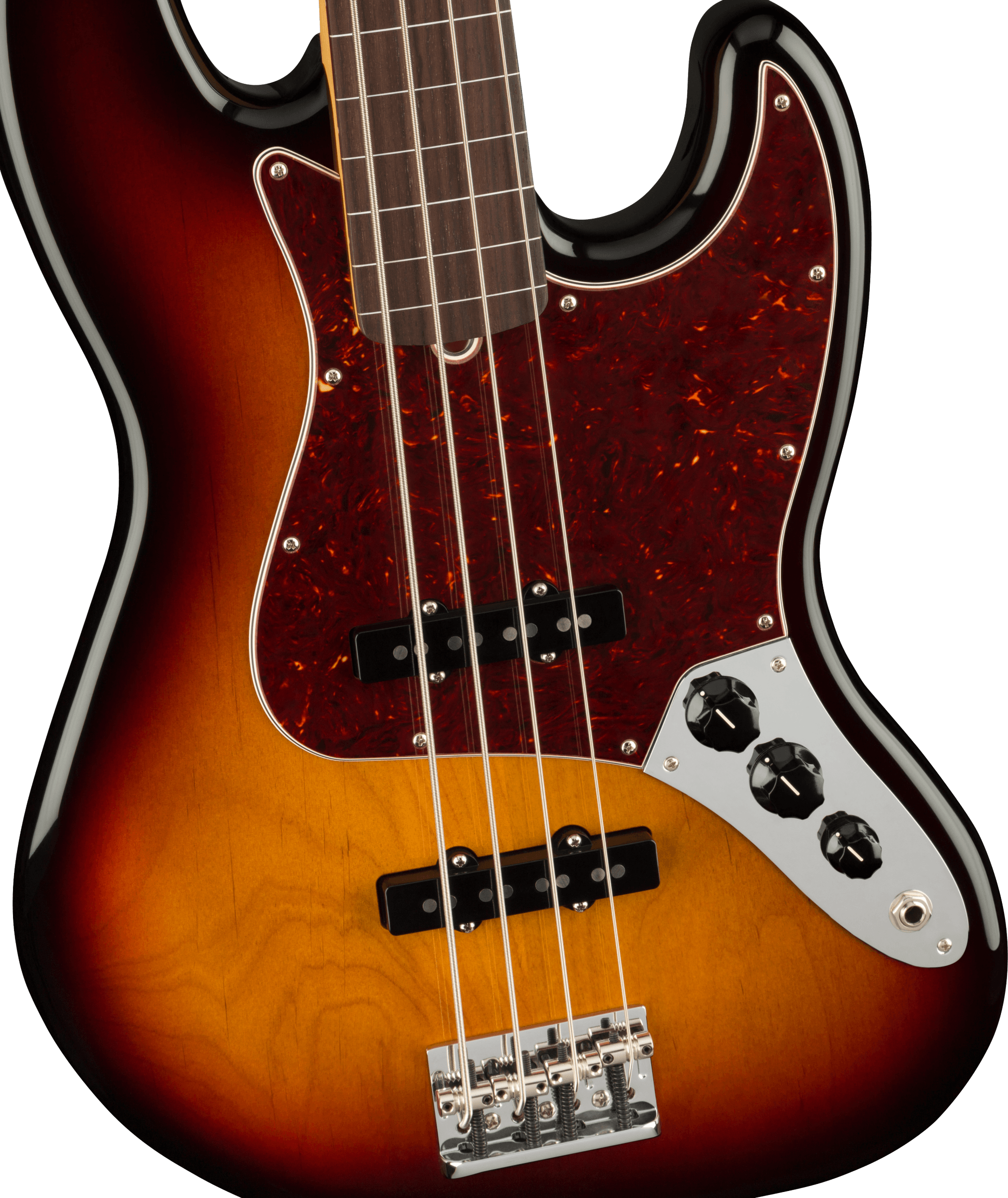 Fender® American Professional II Jazz Bass® Fretless, Rosewood Fingerboard, 3-Color Sunburst