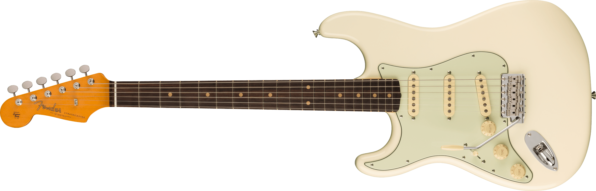 Fender® American Vintage II 1961 Stratocaster® Left-Hand, Rosewood Fingerboard, Olympic White