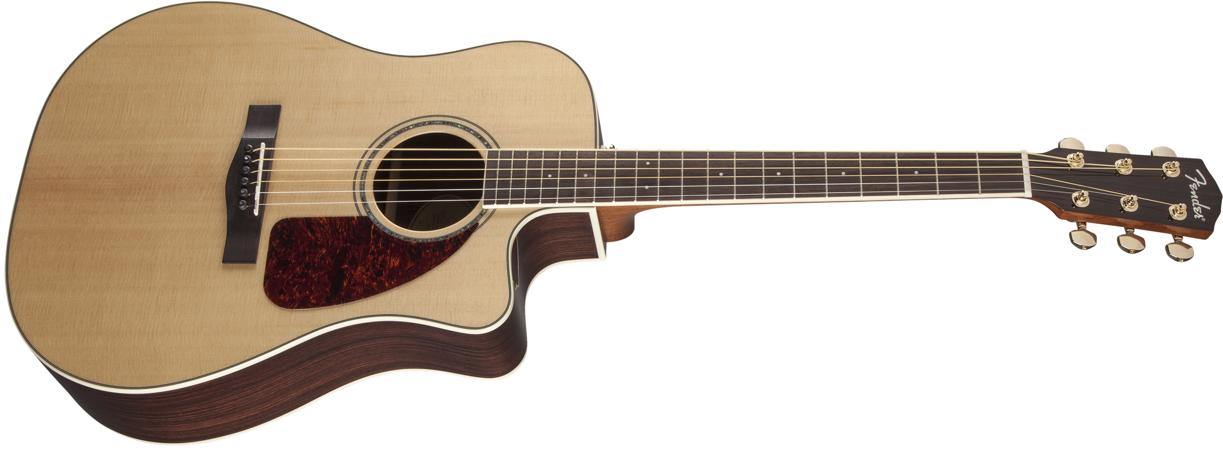Fender® CD-320ASRWCE, Dreadnought C/A Electric, All Solid, Rosewood back/ sides, Rosewood Fingerboard, Natural