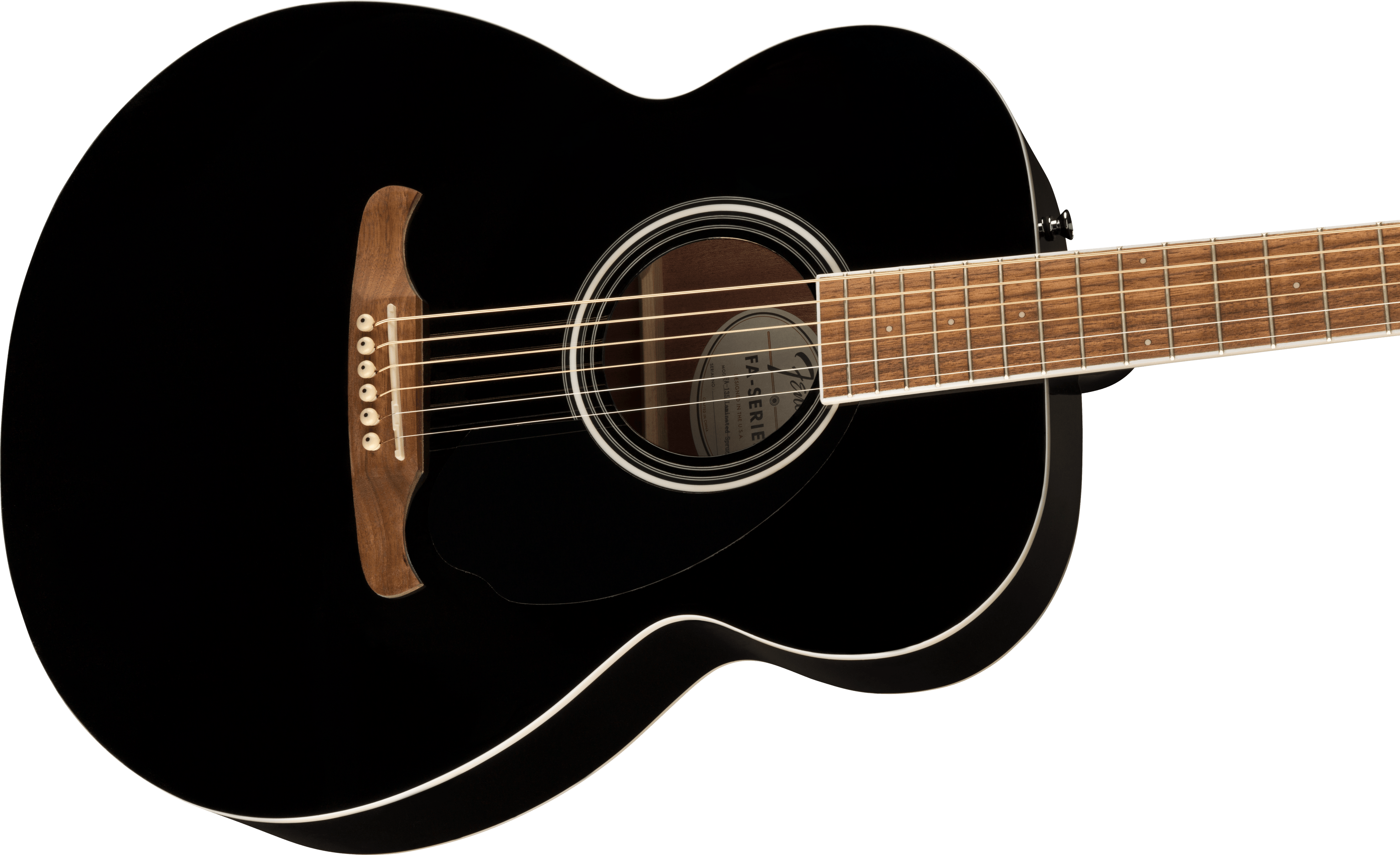 Fender® DE FA-135 Concert, Walnut Fingerboard, Black