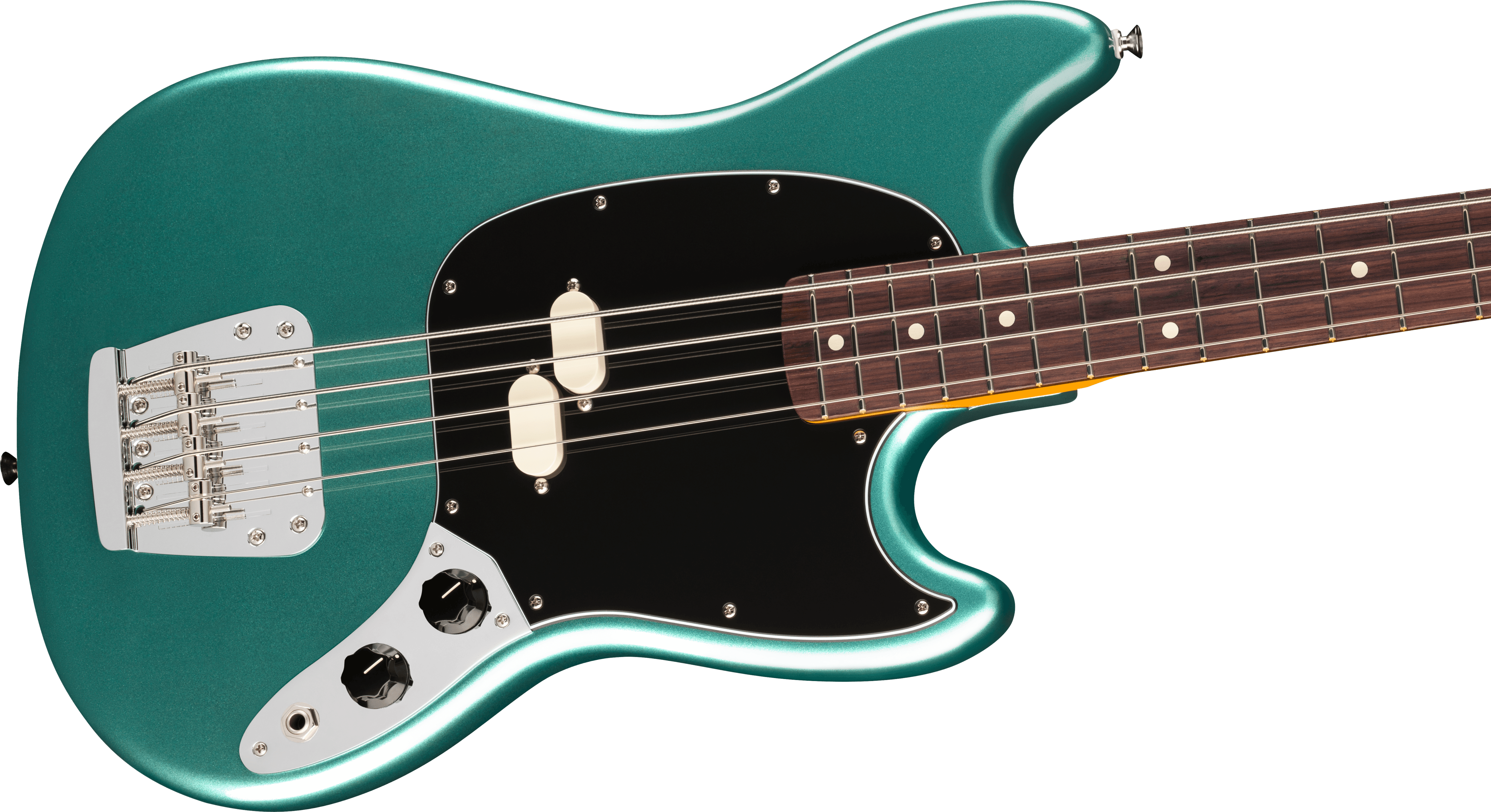 Fender® American Professional Classic Mustang Bass®, Rosewood Fingerboard, Faded Sherwood Green Metallic
