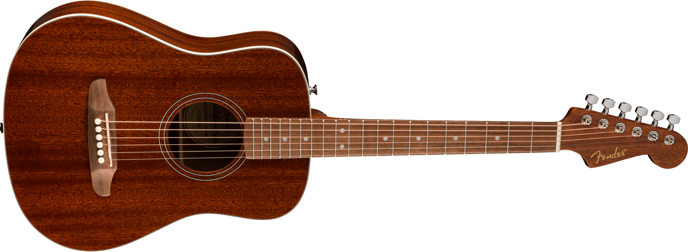 Fender® California Standard Redondo™ Mini with Bag, Sapele Top, Natural Sapele