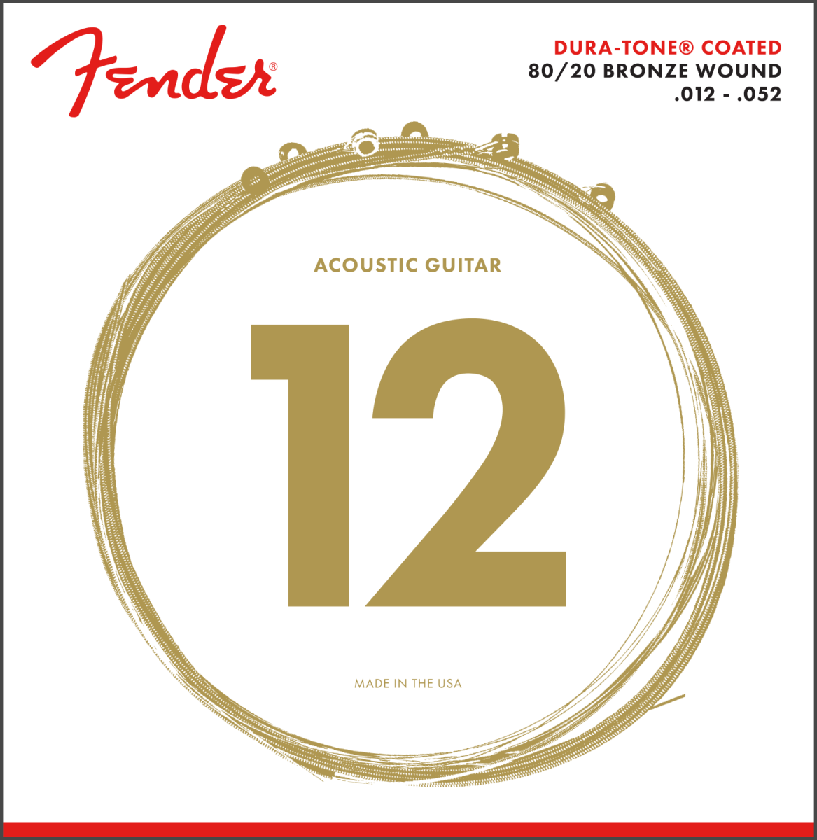 Fender® Dura-Tone® 880L 80/20 Coated 12-52