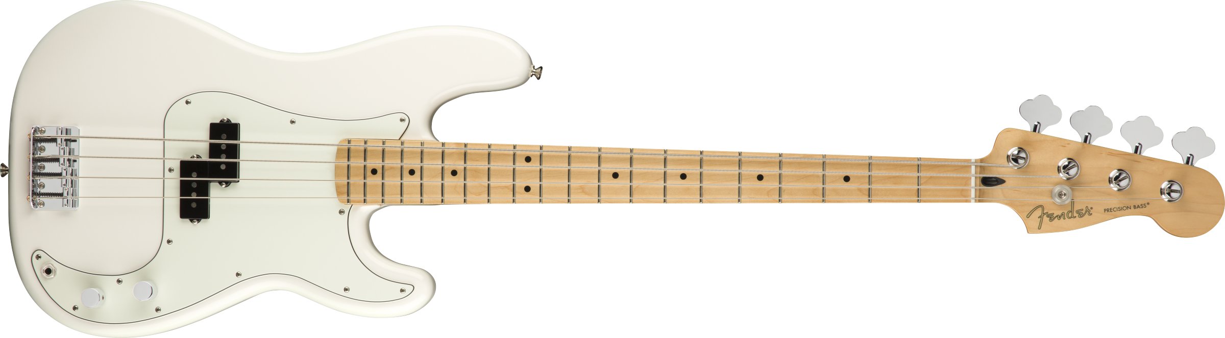 Fender® Player Precision Bass®, Maple Fingerboard, Polar White
