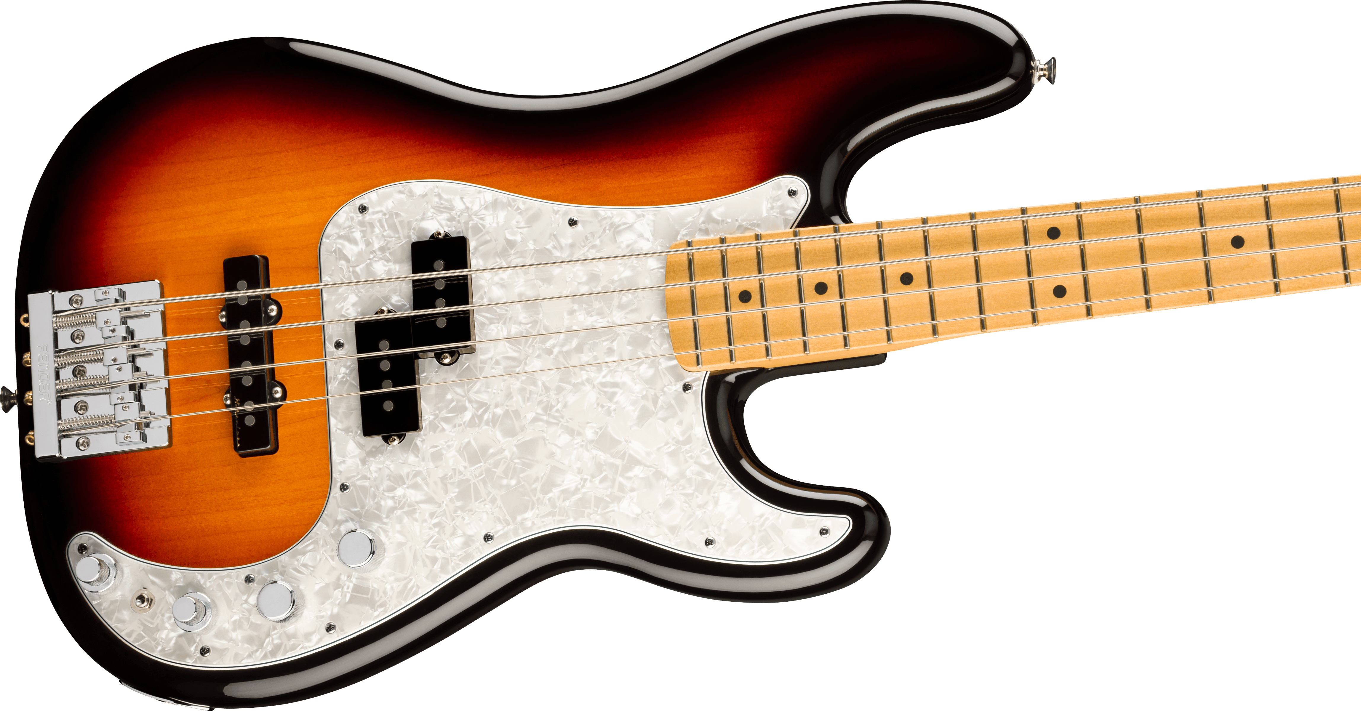 Fender® Player II Modified Active Precision Bass®, Maple Fingerboard, 3 Tone Sunburst