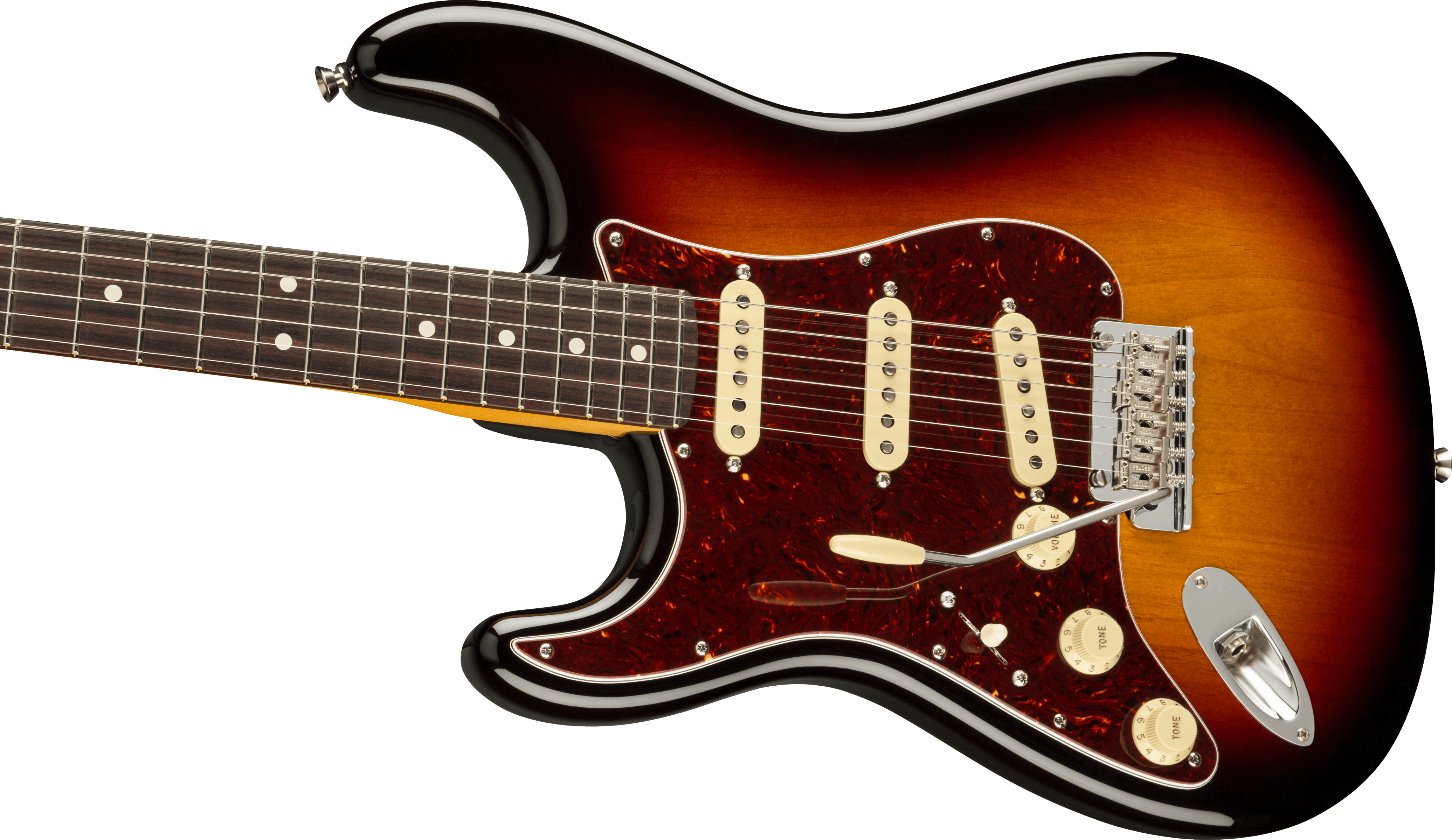 Fender® American Professional II Stratocaster® Left-Hand, Rosewood Fingerboard, 3-Color Sunburst