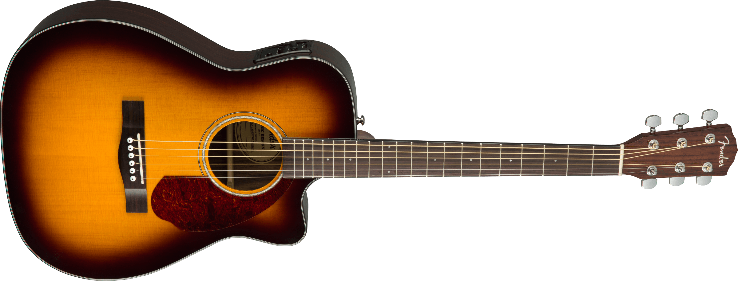 Fender® CC-140SCE Concert, Walnut Fingerboard, Sunburst w/case